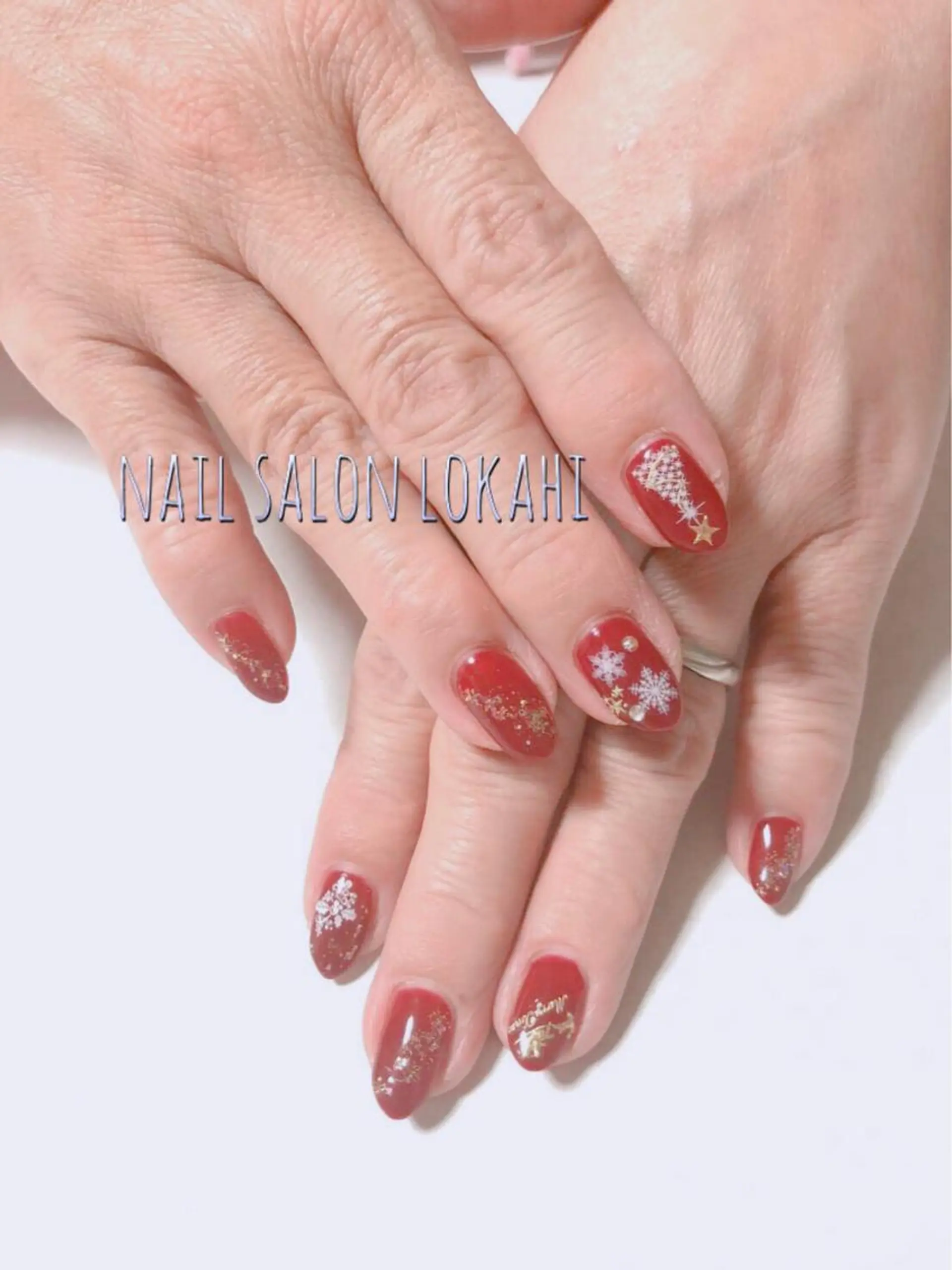 ネイル 冬ネイル クリスマス Lokahi NAILのネイルデザイン