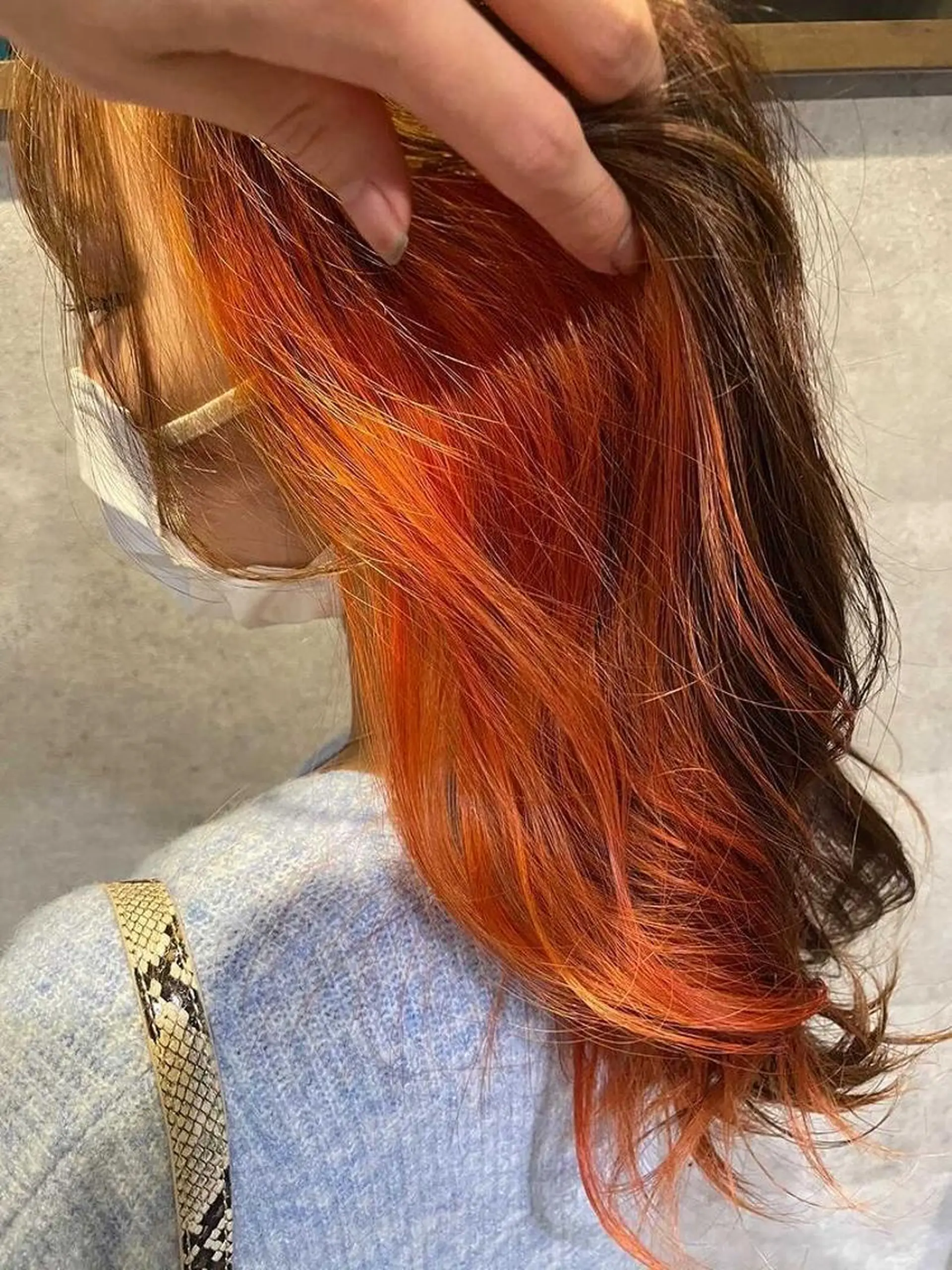 セミロング カラー ROCAReTA kyoto 四条大宮店所属・齋藤 みさきのヘアスタイル