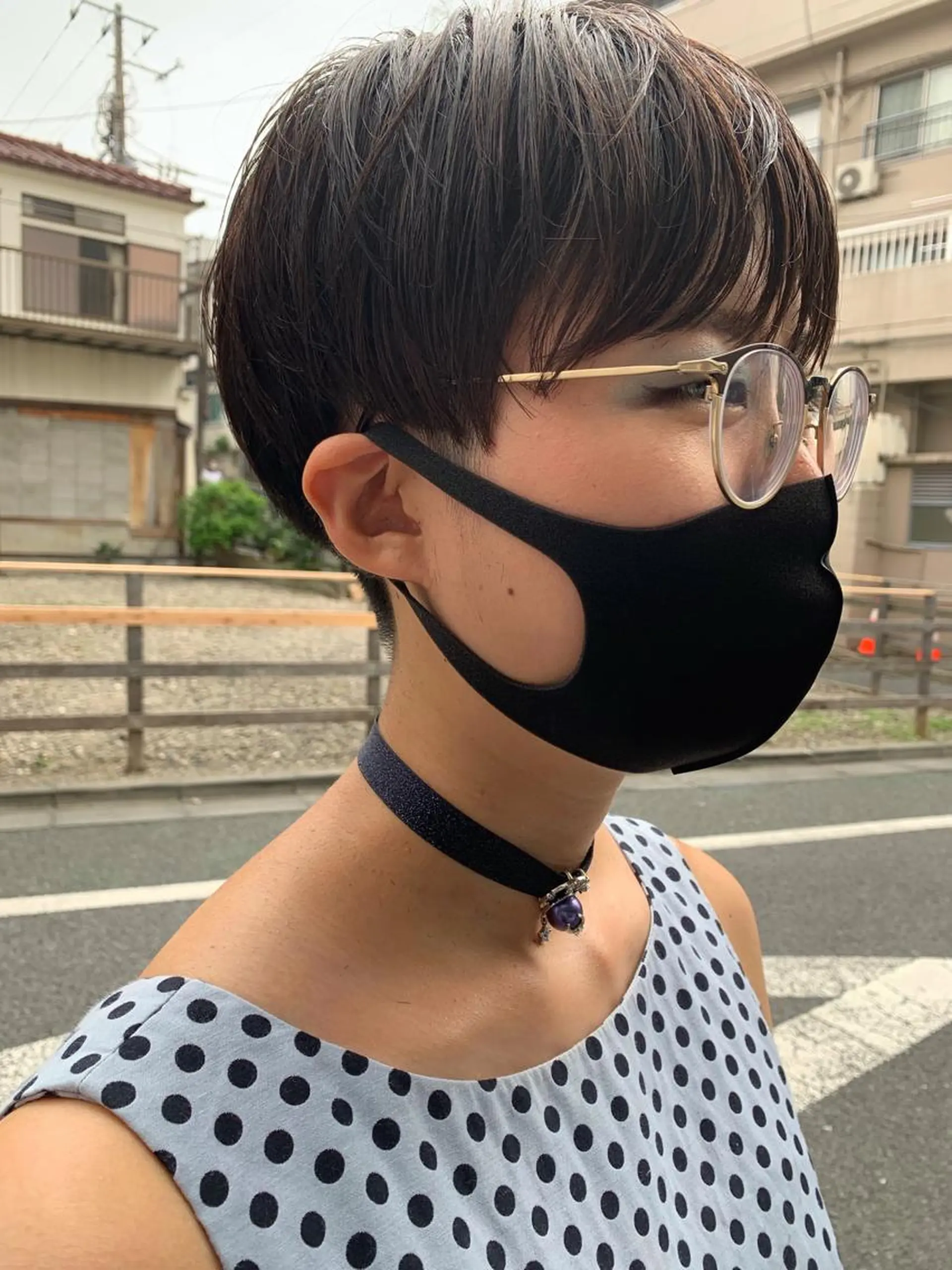 ショート カラー パーマ ヘアアレンジ メンズ 刈り上げ カット ヘアカラー トリートメント パーマ/透明感カラー /ボブ/吉田一生のヘアスタイル