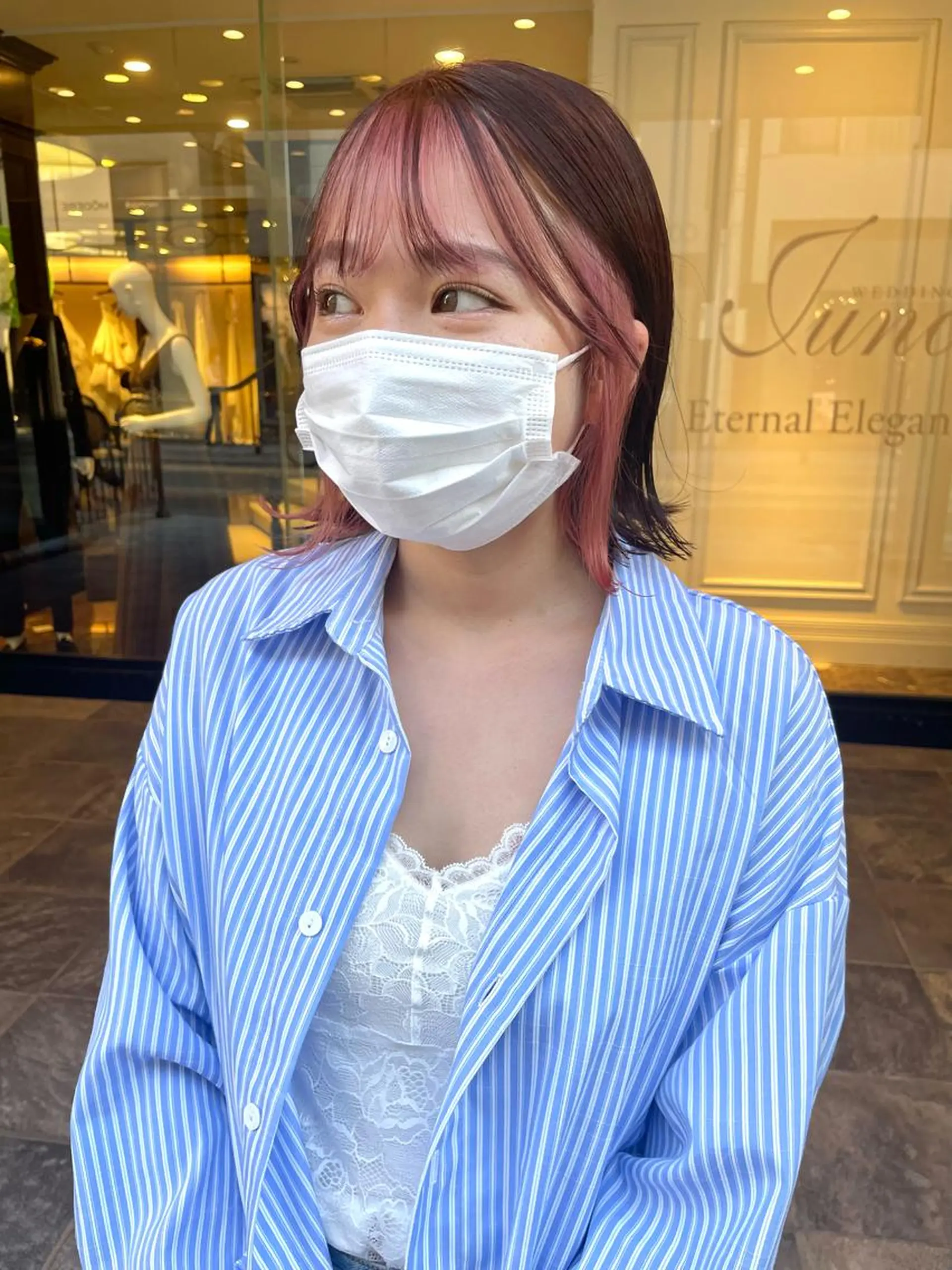 ショート ヘアカラー 🌸インナーカラー 🌸藤井春華のヘアスタイル