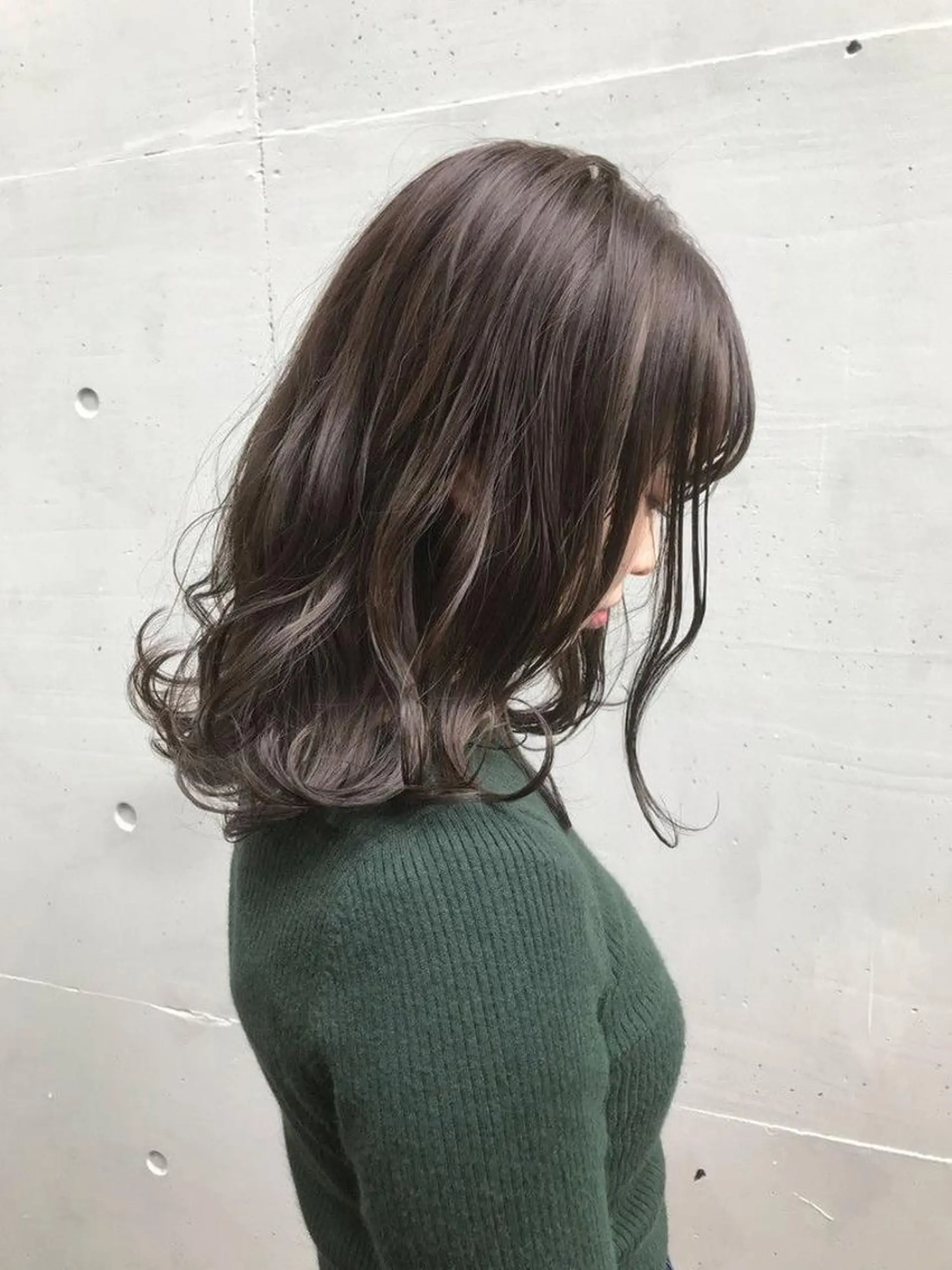 ミディアム カラー カット パーマ 佐藤 将斗のヘアスタイル