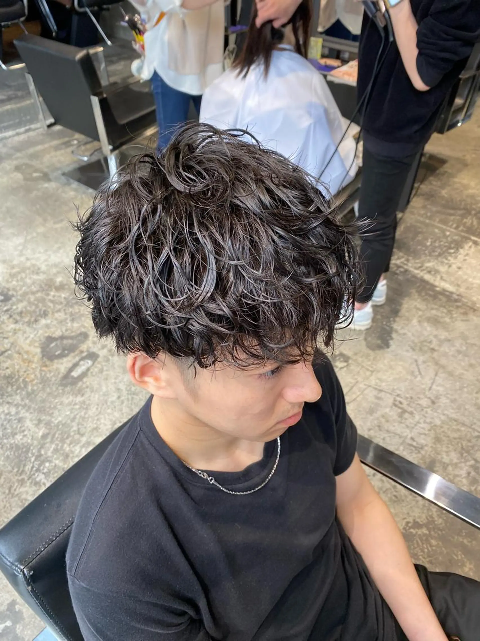 ショート パーマ メンズ カット パーマ Agu hair lore沼館店所属・八戸パーマ/メンズパ ーマ/シンゴ。のヘアスタイル