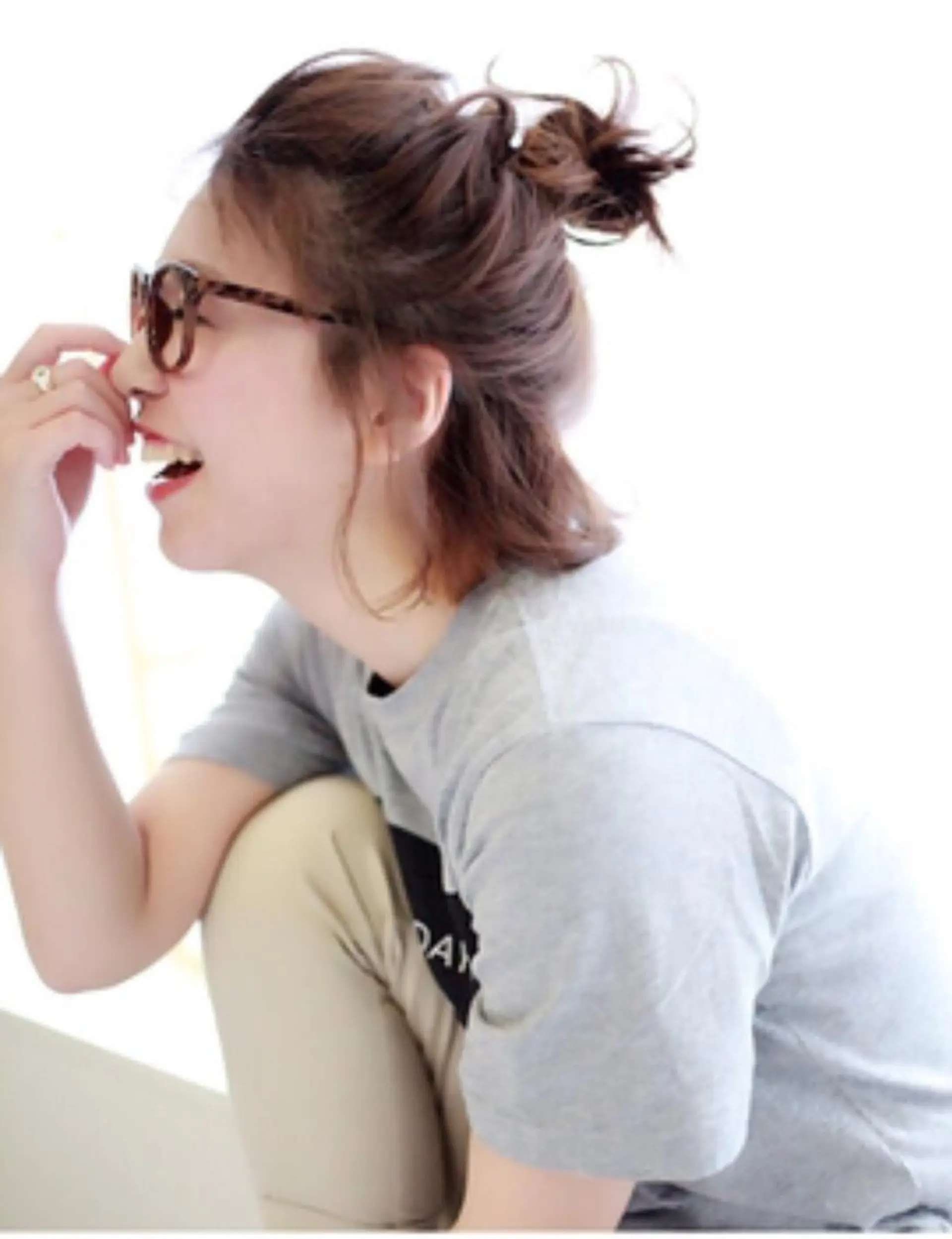 ミディアム カラー ヘアアレンジ glad hairのヘアスタイル