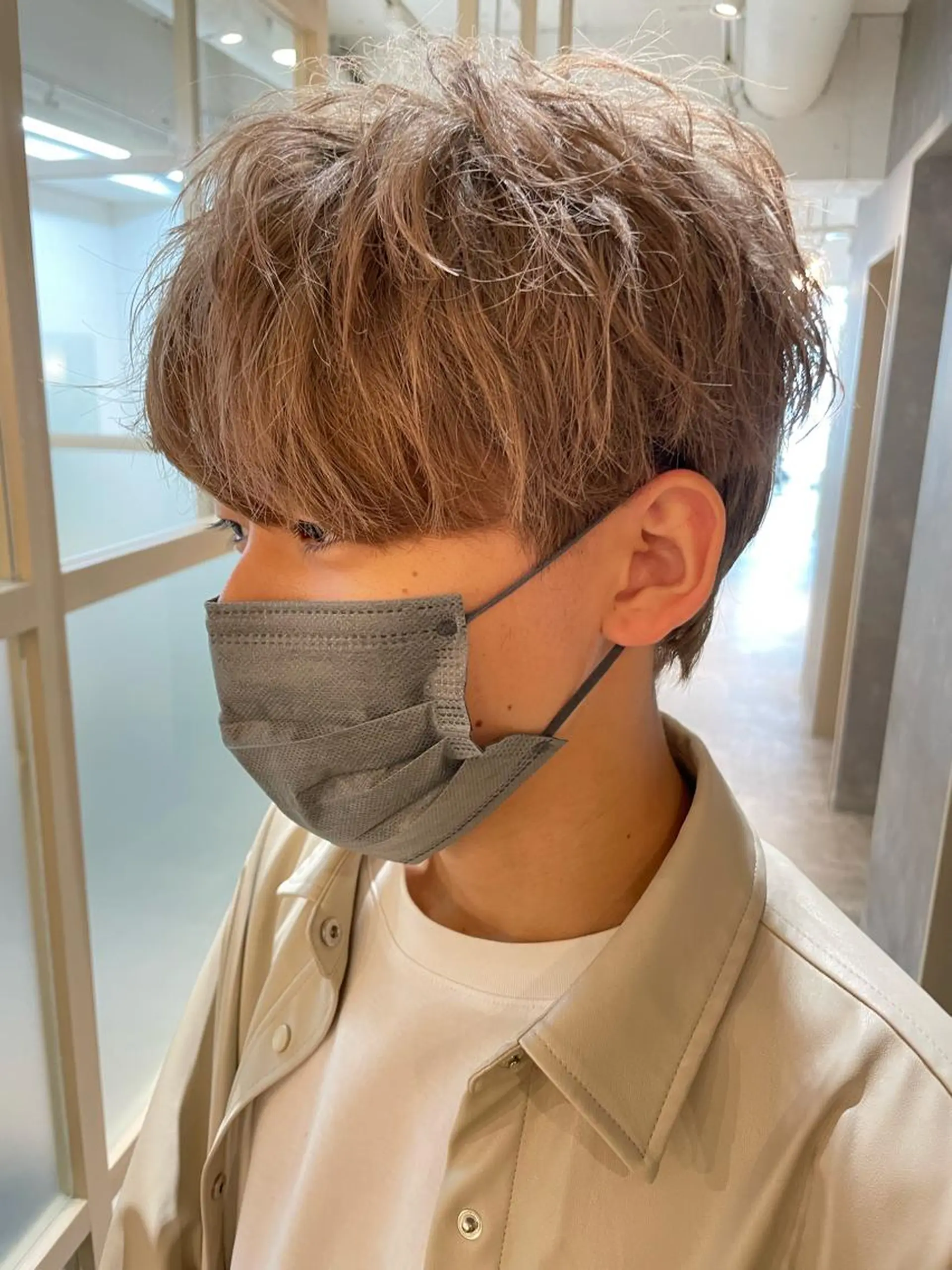 ショート カラー 渋谷 メンズ 木下 仁来のヘアスタイル