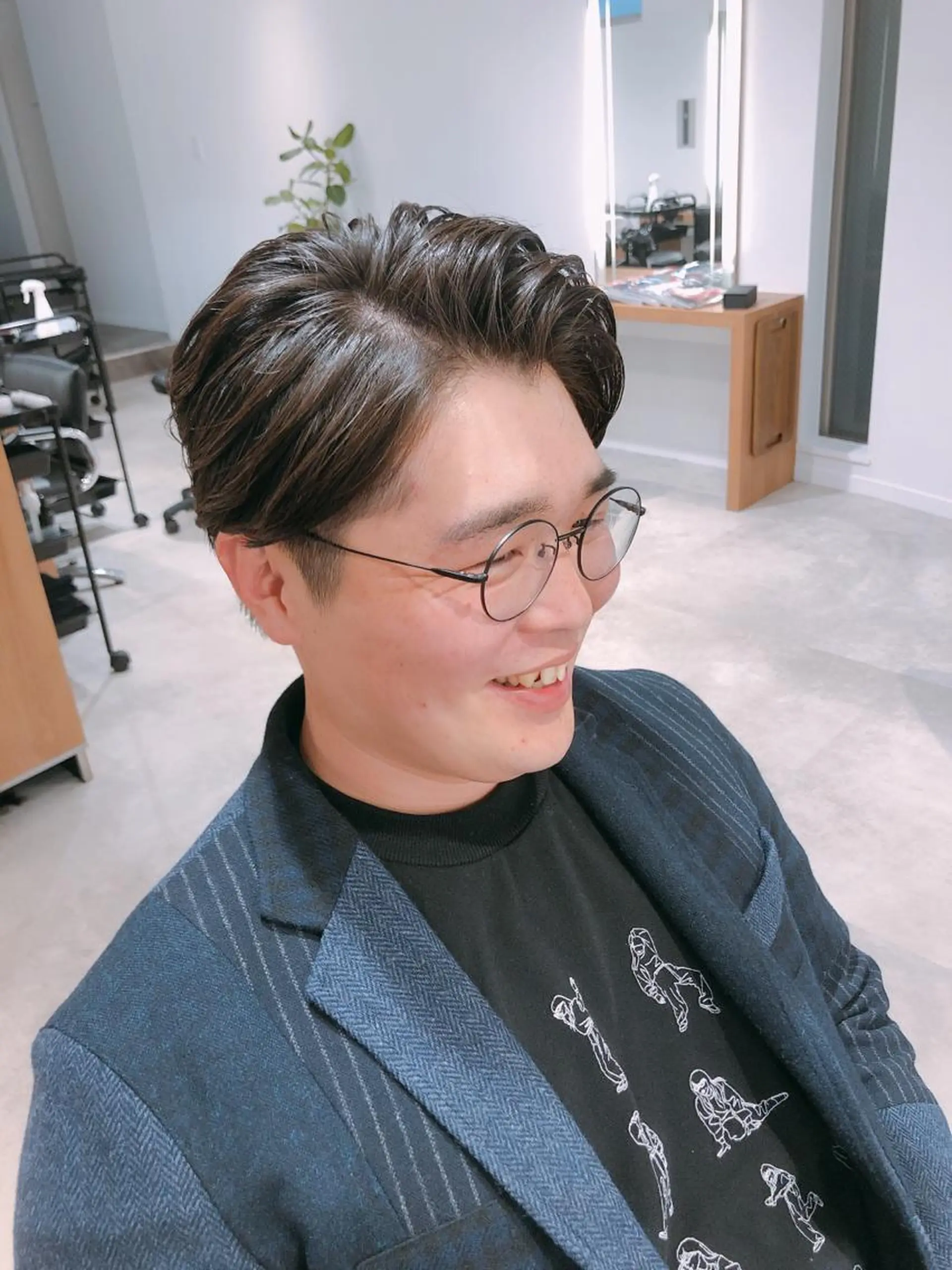 カラー パーマ メンズ ウメダ マサトのヘアスタイル