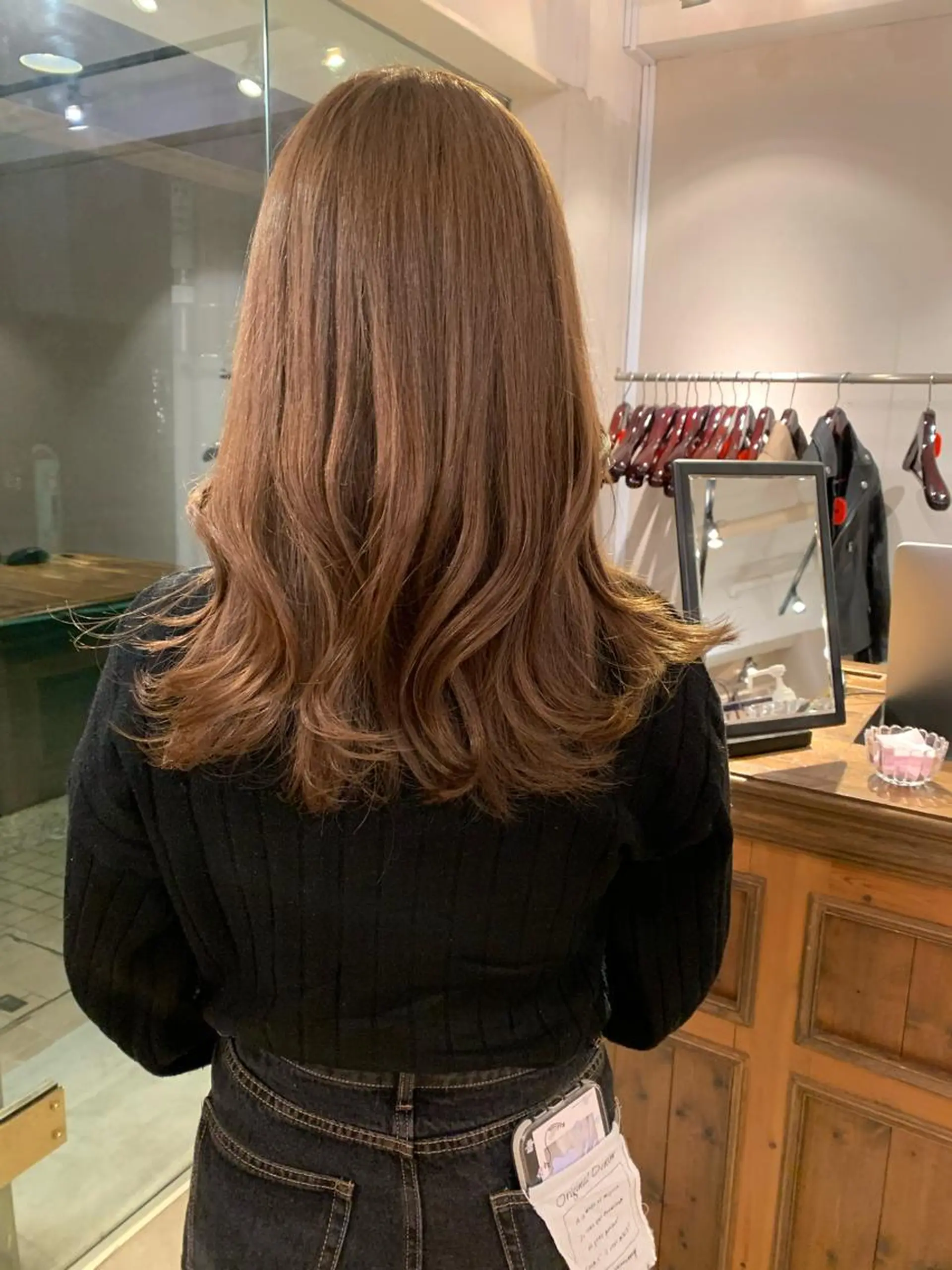 ロング カラー 透明感/オリーブ/ グレージュ/YUKAのヘアスタイル