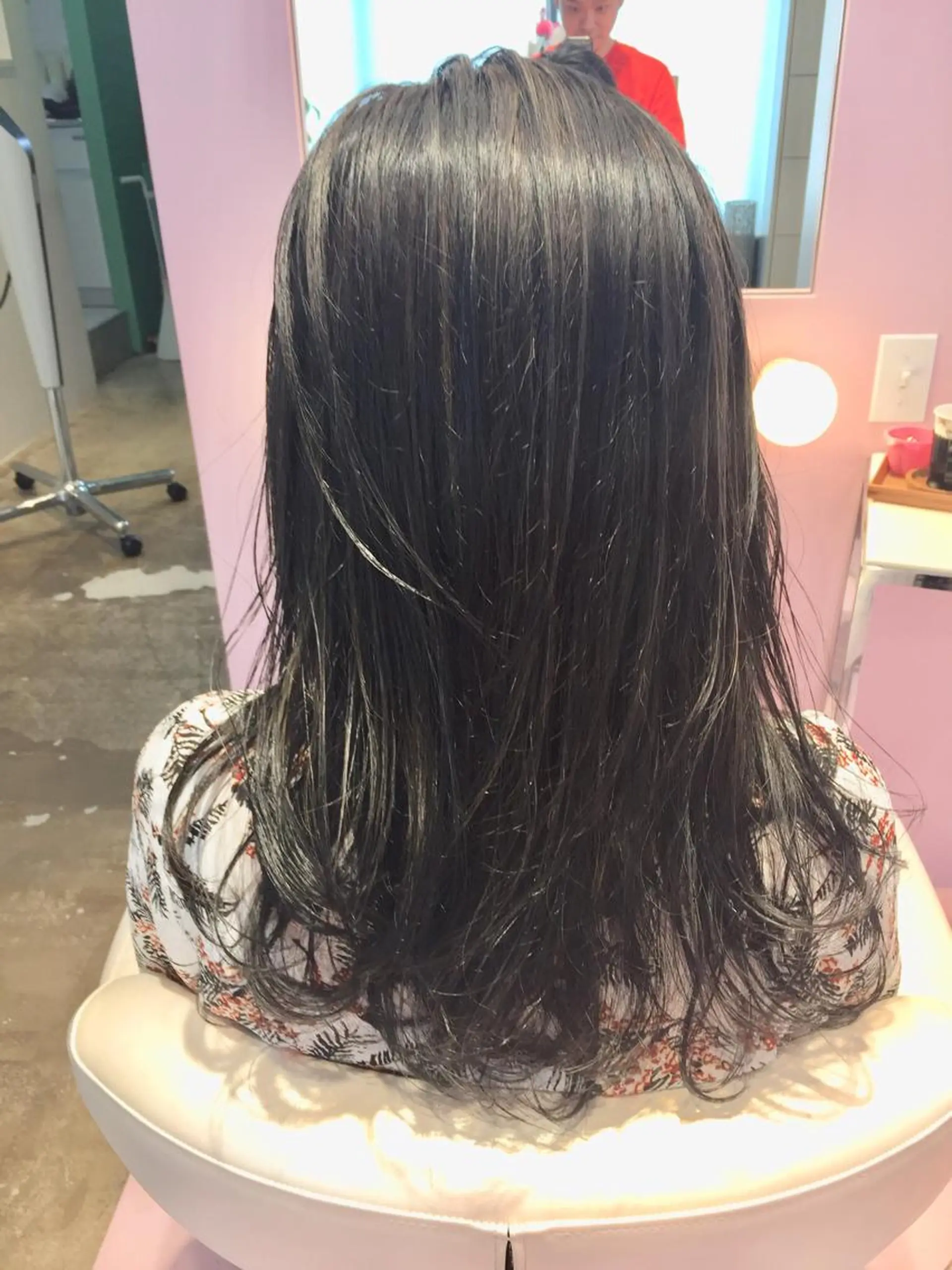 セミロング ハイライト カット ヘアカラー トリートメント 所渉/韓国レイヤー /ウルフカットのヘアスタイル