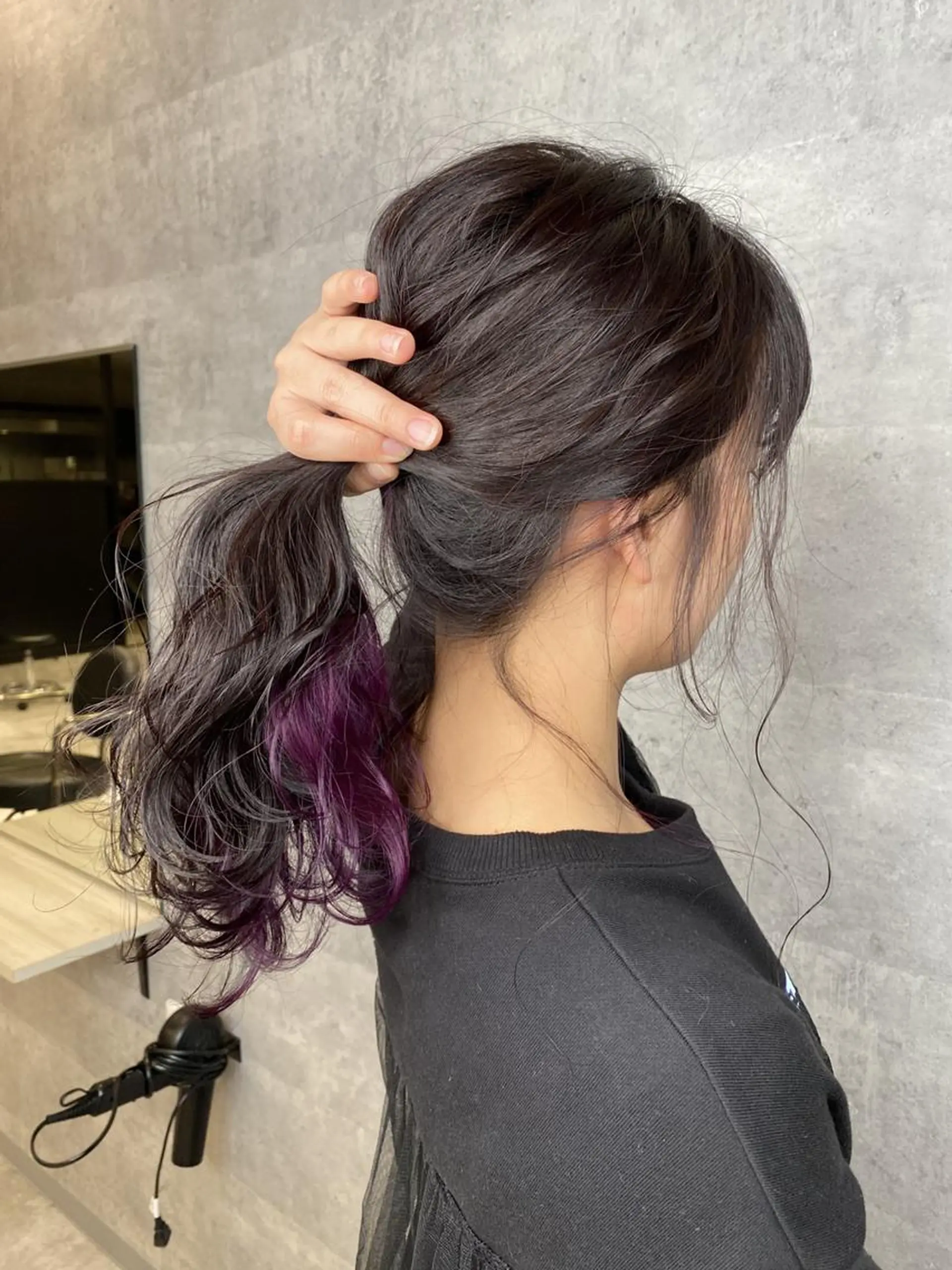 ミディアム カラー ヘアアレンジ _WHITE 天王寺のヘアスタイル