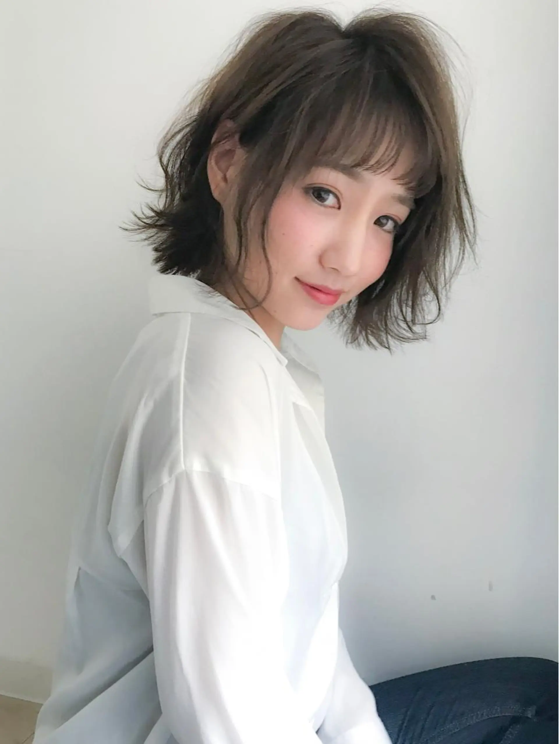 ミディアム カット トリートメント 💫カットはなんでも 得意です✂️のヘアスタイル