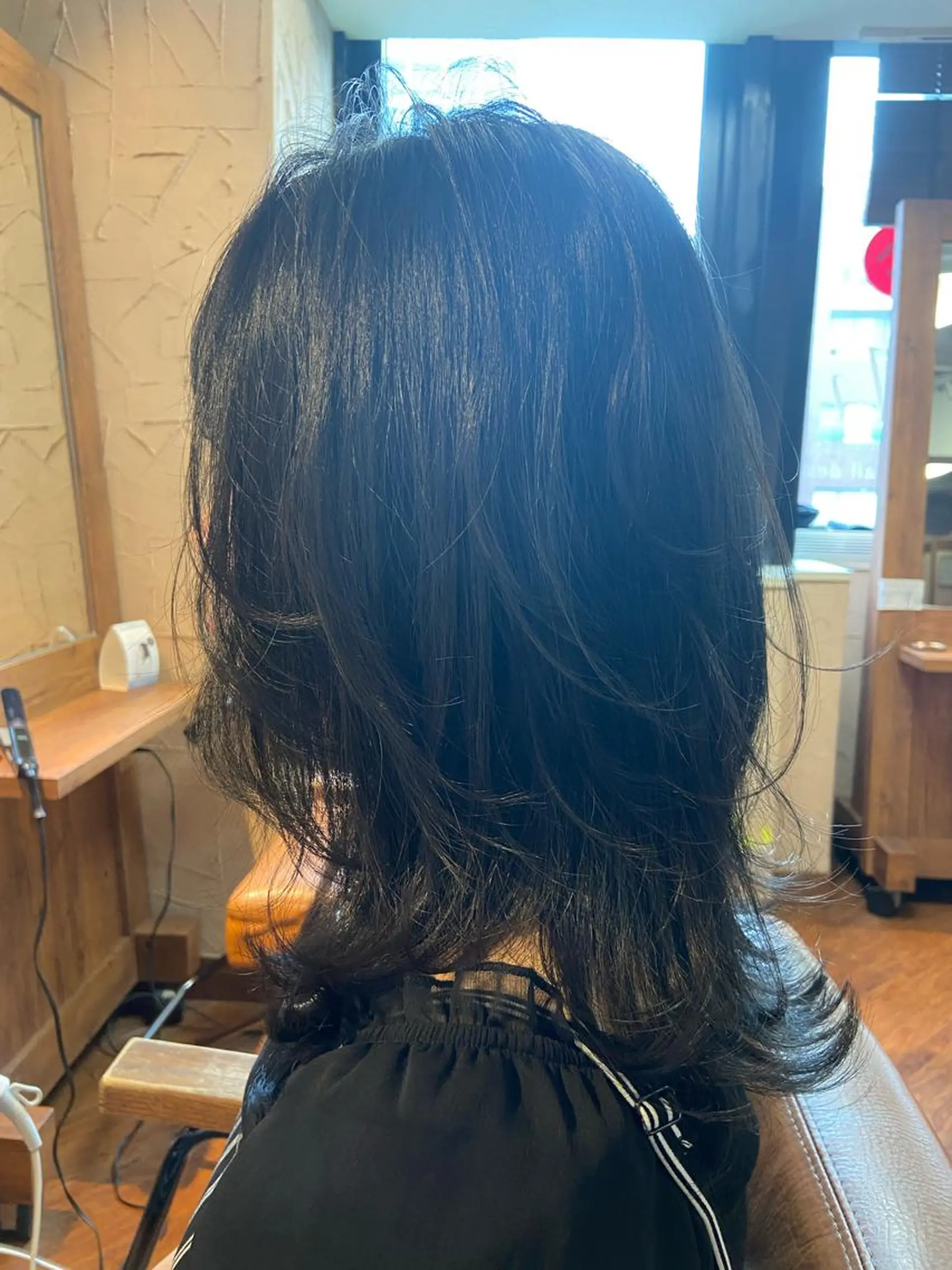 セミロング カラー パーマ レイヤーカット スローエイジング/ ダメージレス鈴木慎一のヘアスタイル