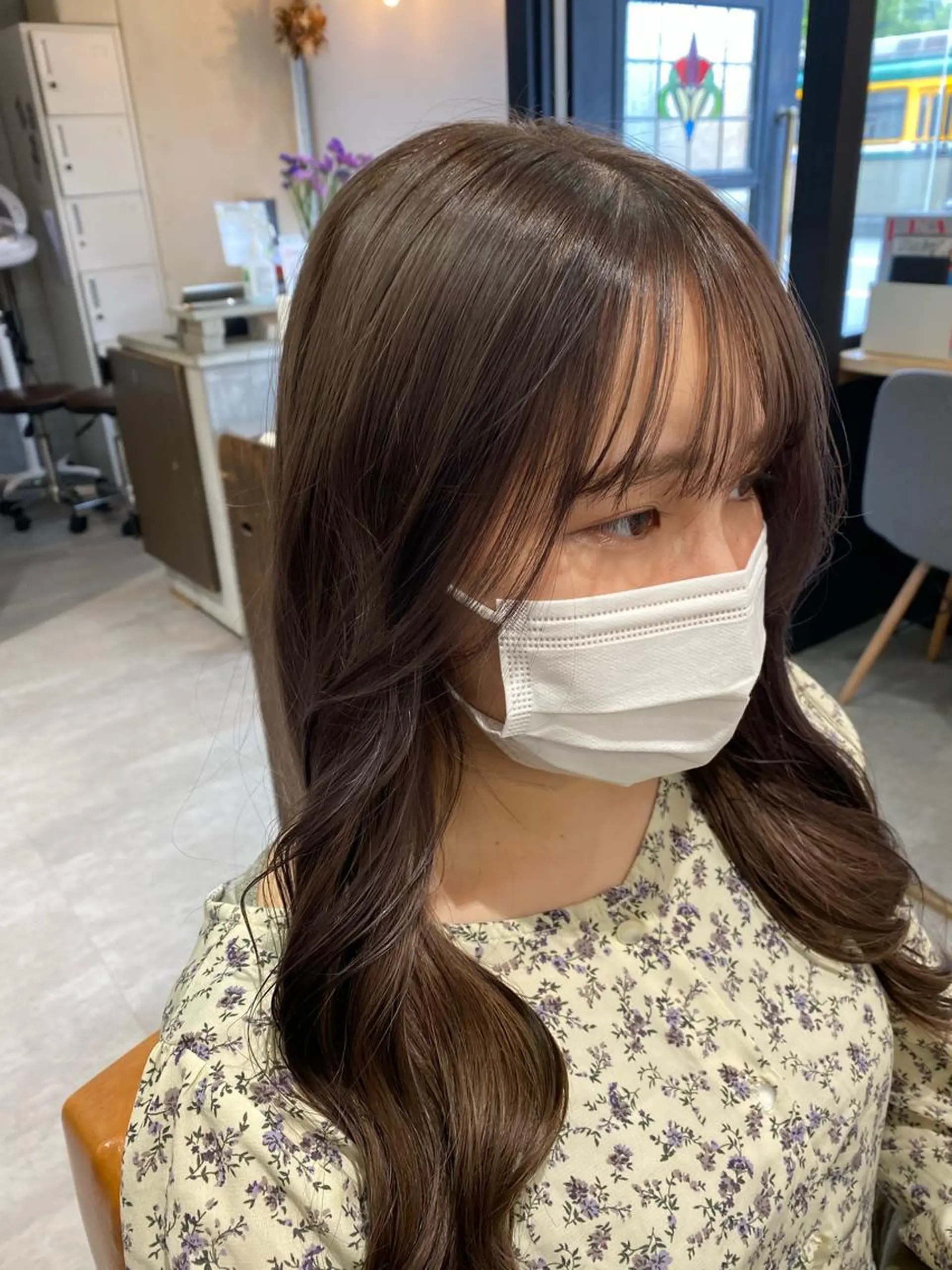 ロング カラー ヘアアレンジ グレージュ ラベンダーカラー ラベンダーグレージュ ラベンダーグレー Hello Design Coconeel所属・UNJOUR / kannaのヘアスタイル