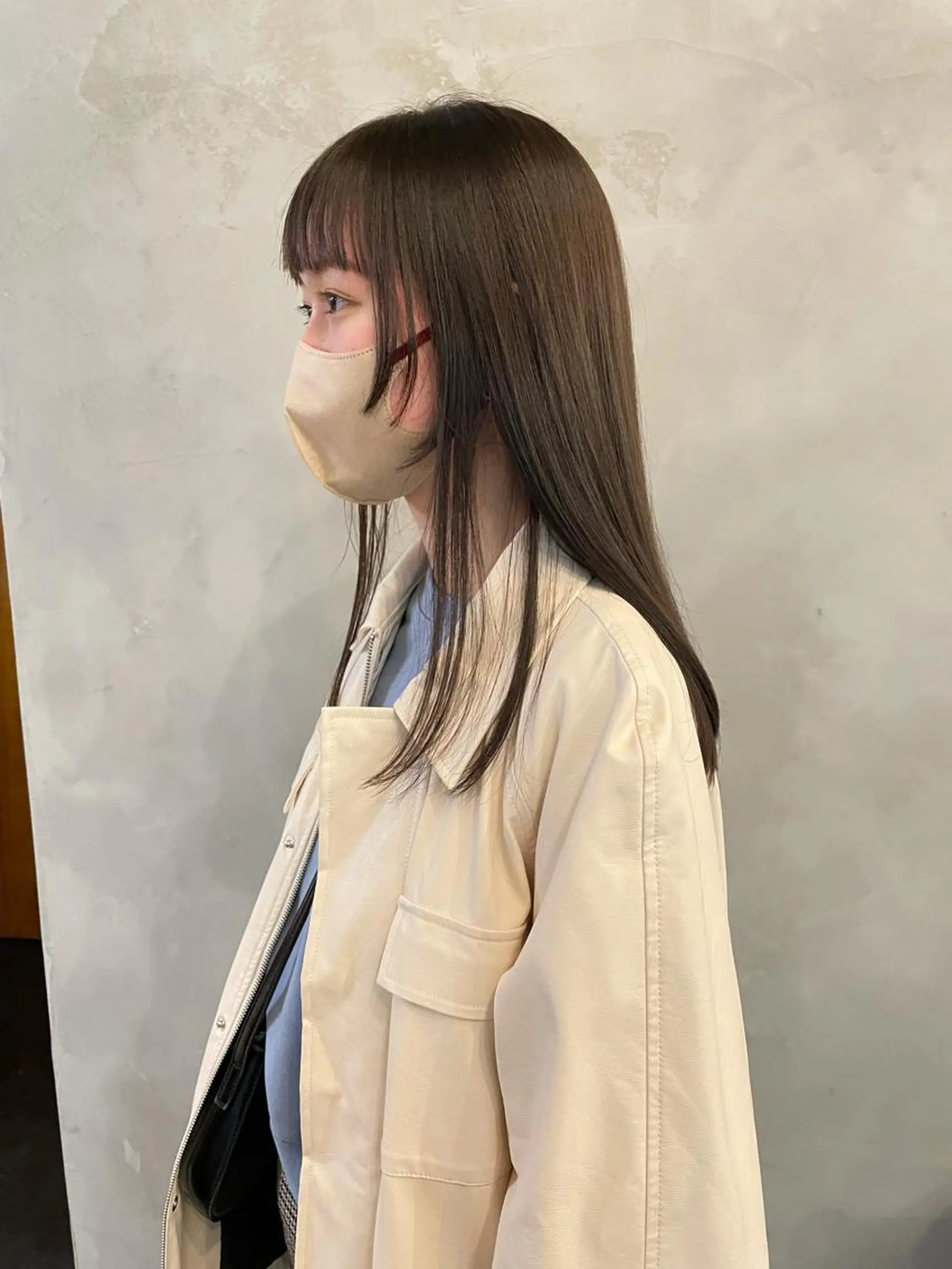 ロング カラー パーマ 髪質改善 縮毛矯正 ストレートパーマ ♡トップスタイリス ト/美髪矯正hinaのヘアスタイル