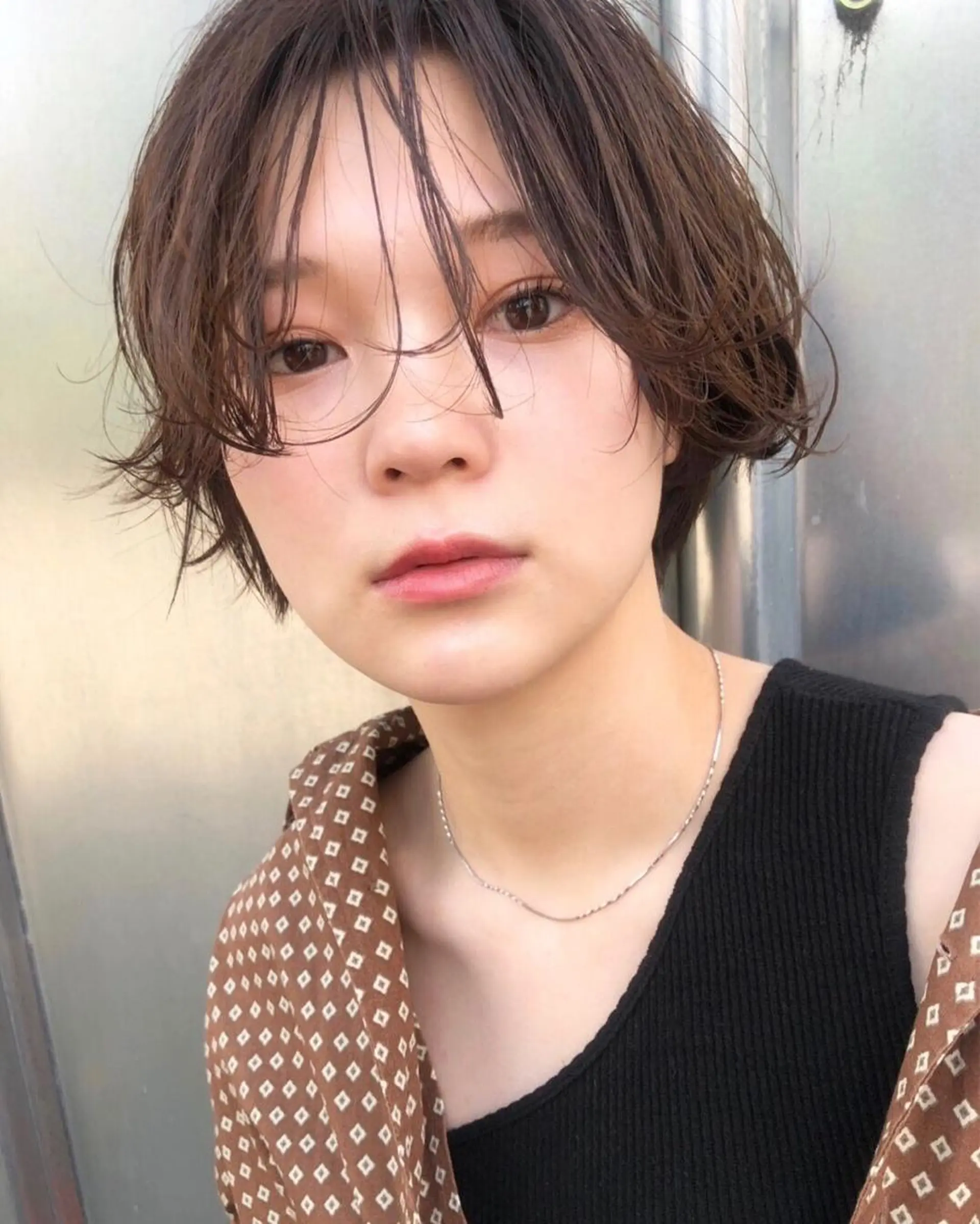 ショート カラー THE DAY所属・AKI HASHIMOTOのヘアスタイル