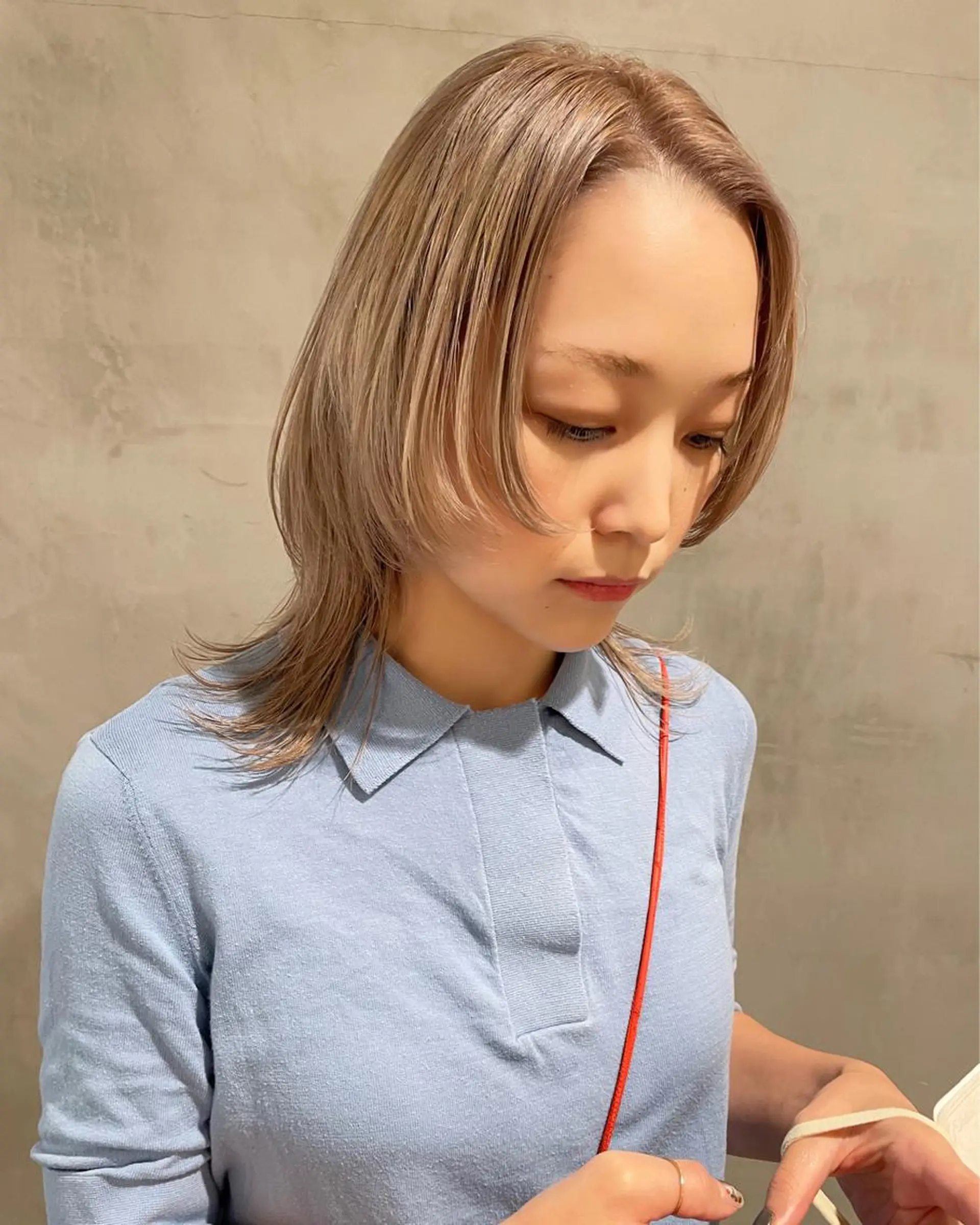 ミディアム カラー カット ヘアカラー トリートメント 優作 〜圧倒的信頼〜のヘアスタイル