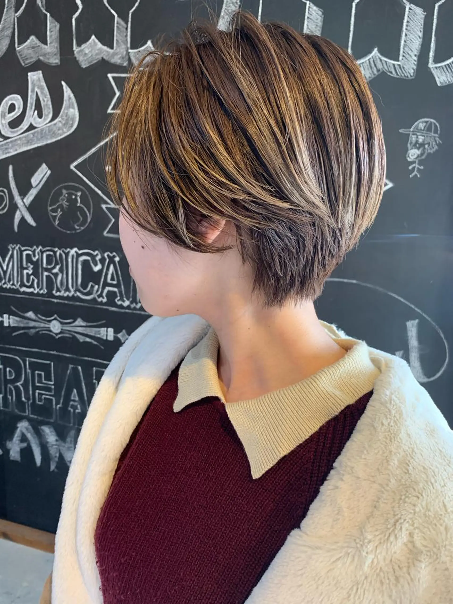 ショート カラー メンズヘア/レイヤー /ボブ山内春輝のヘアスタイル