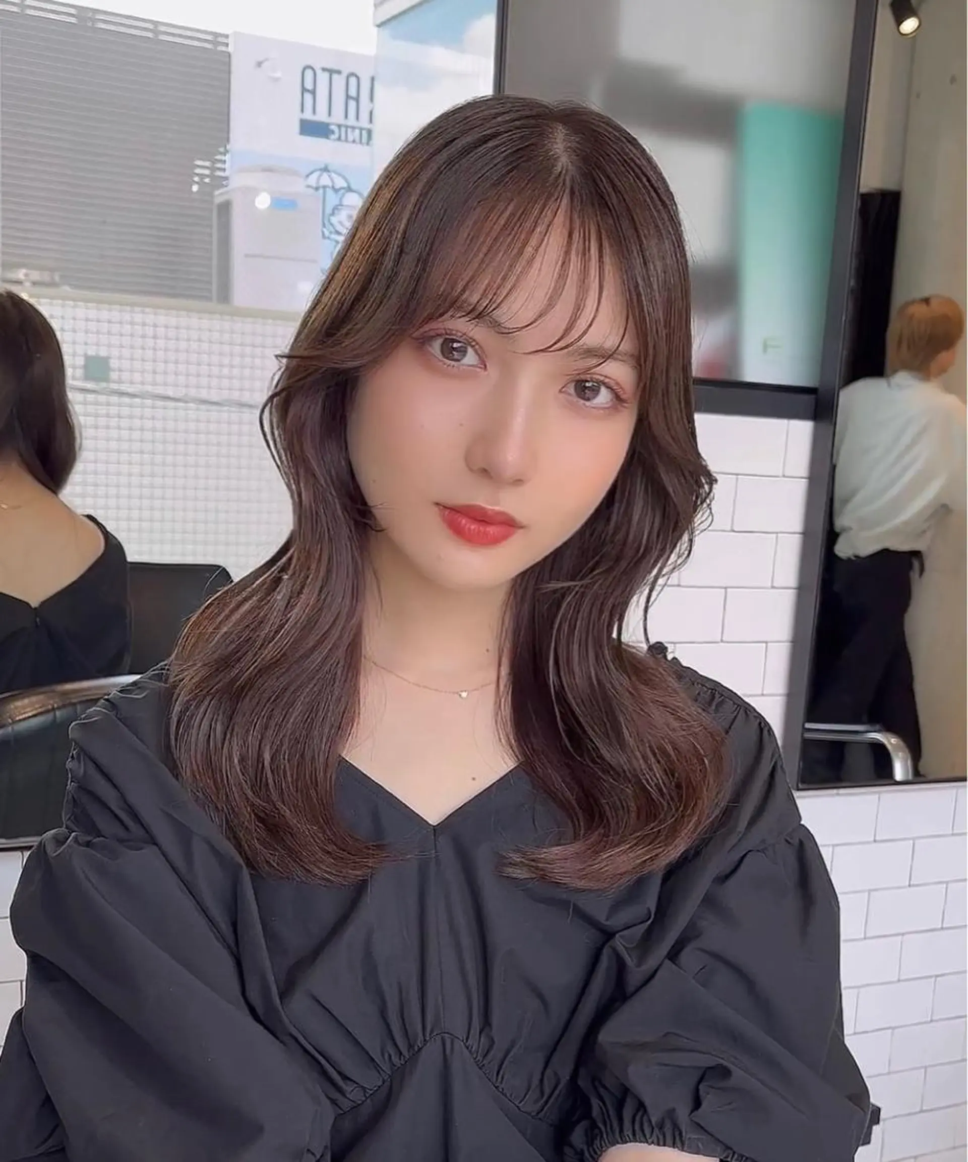 セミロング カット ヘアカラー トリートメント 🌫️大人韓国ヘア 🌫️naoyaのヘアスタイル