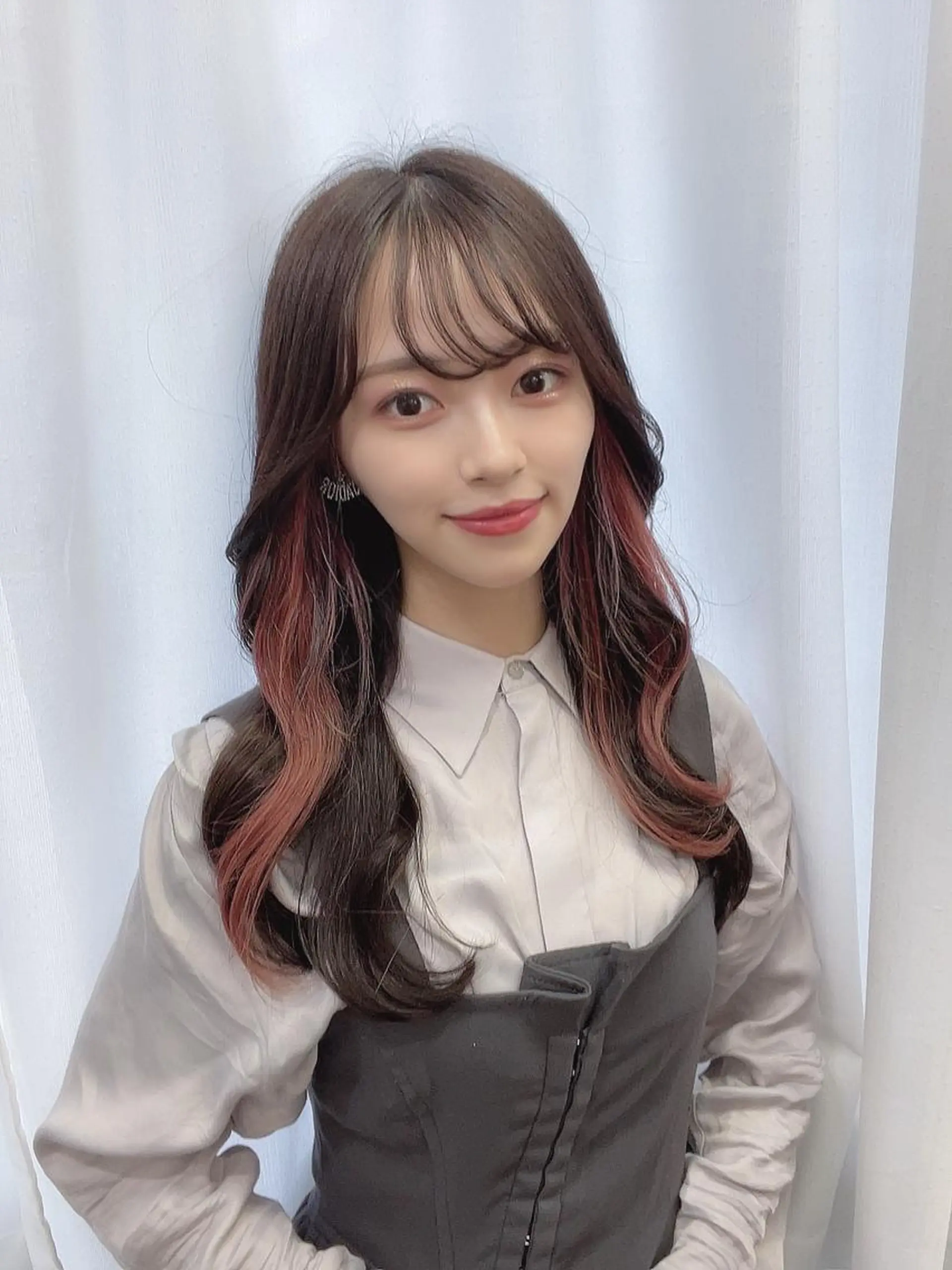 ロング カラー シールエクステ エクステ カット エクステ ヘアセット 韓国ヘア🤍髪質改善 🇰🇷AKANEのヘアスタイル