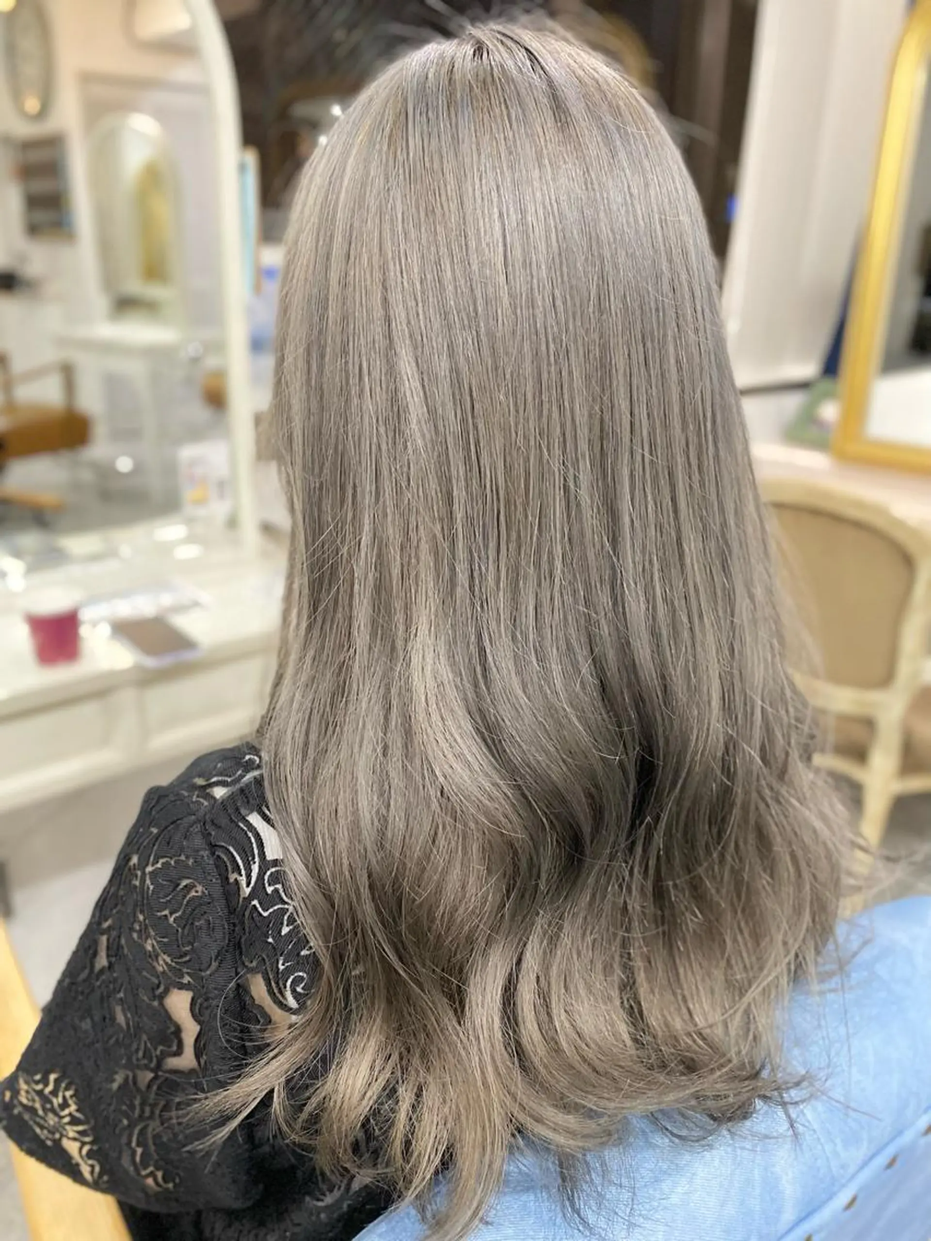 セミロング カラー SHIAN八王子店 仁香𓂃 𓈒𓏸のヘアスタイル