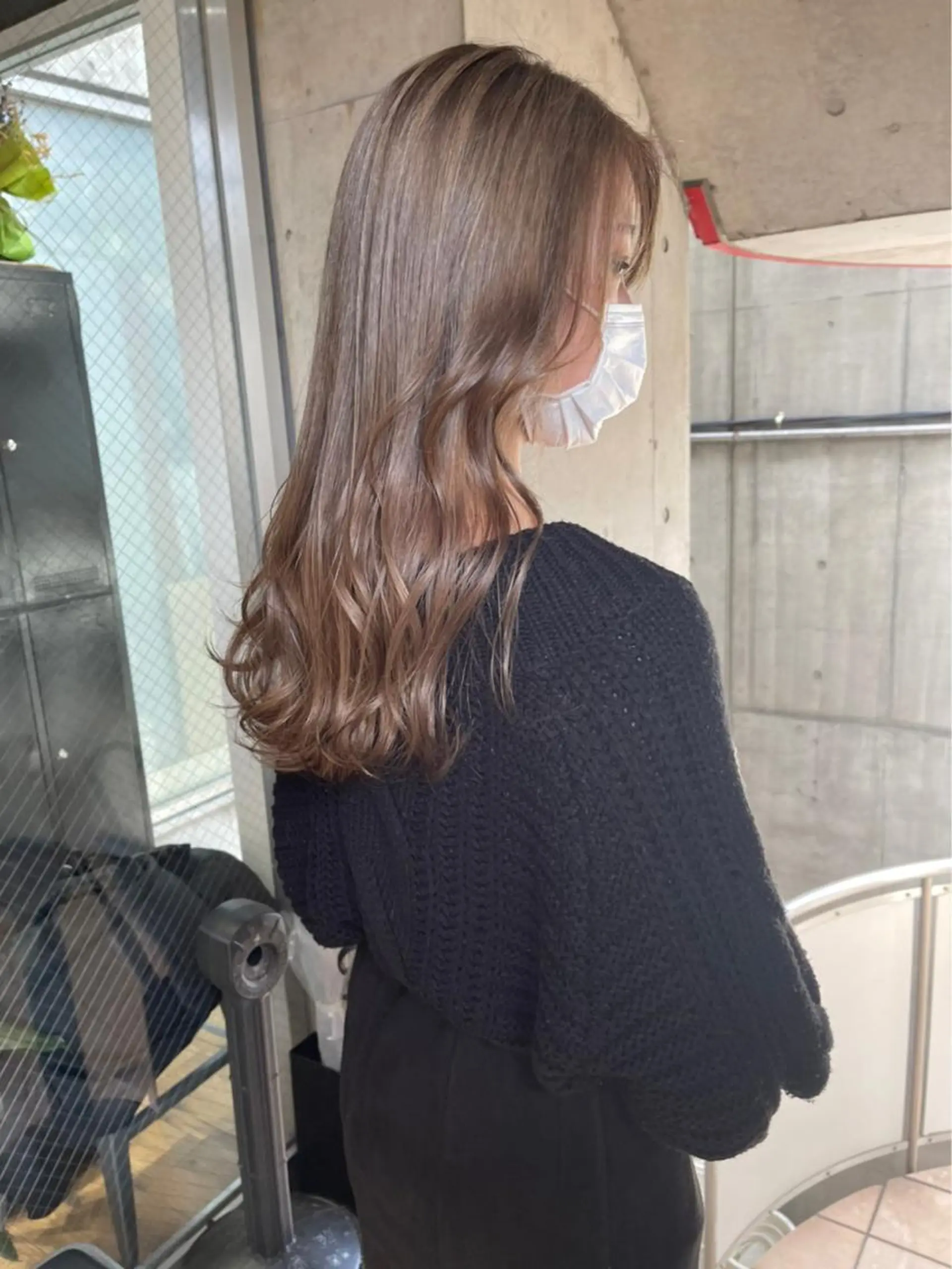 ロング カラー ブリーチ ケアブリーチ デザインカラー ダブルカラー イヤリングカラー ARCANAブリーチ レイヤーカット/原宿のヘアスタイル