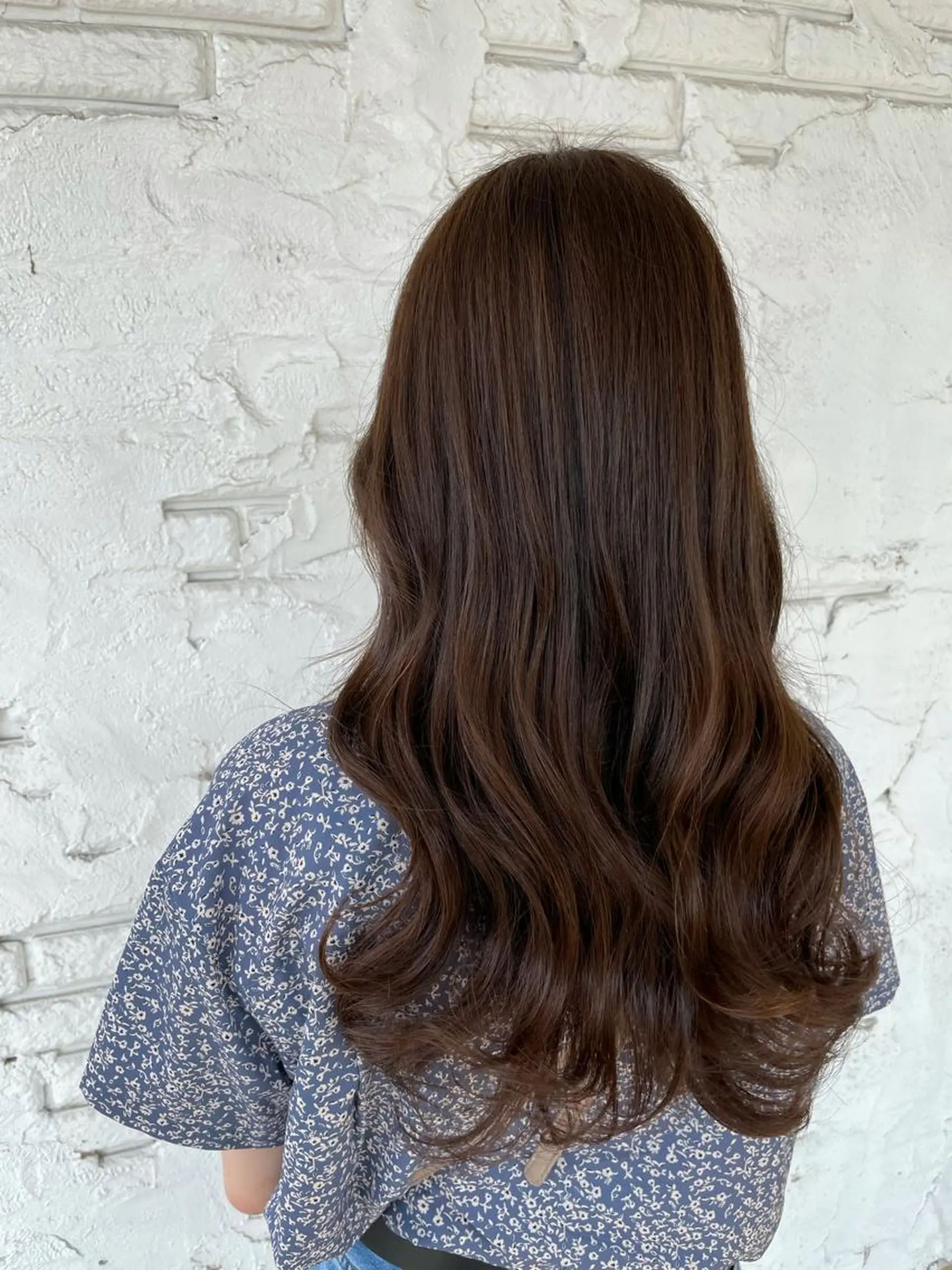 ロング カット ヘアカラー トリートメント 【髪質改善】 夏目結以のヘアスタイル