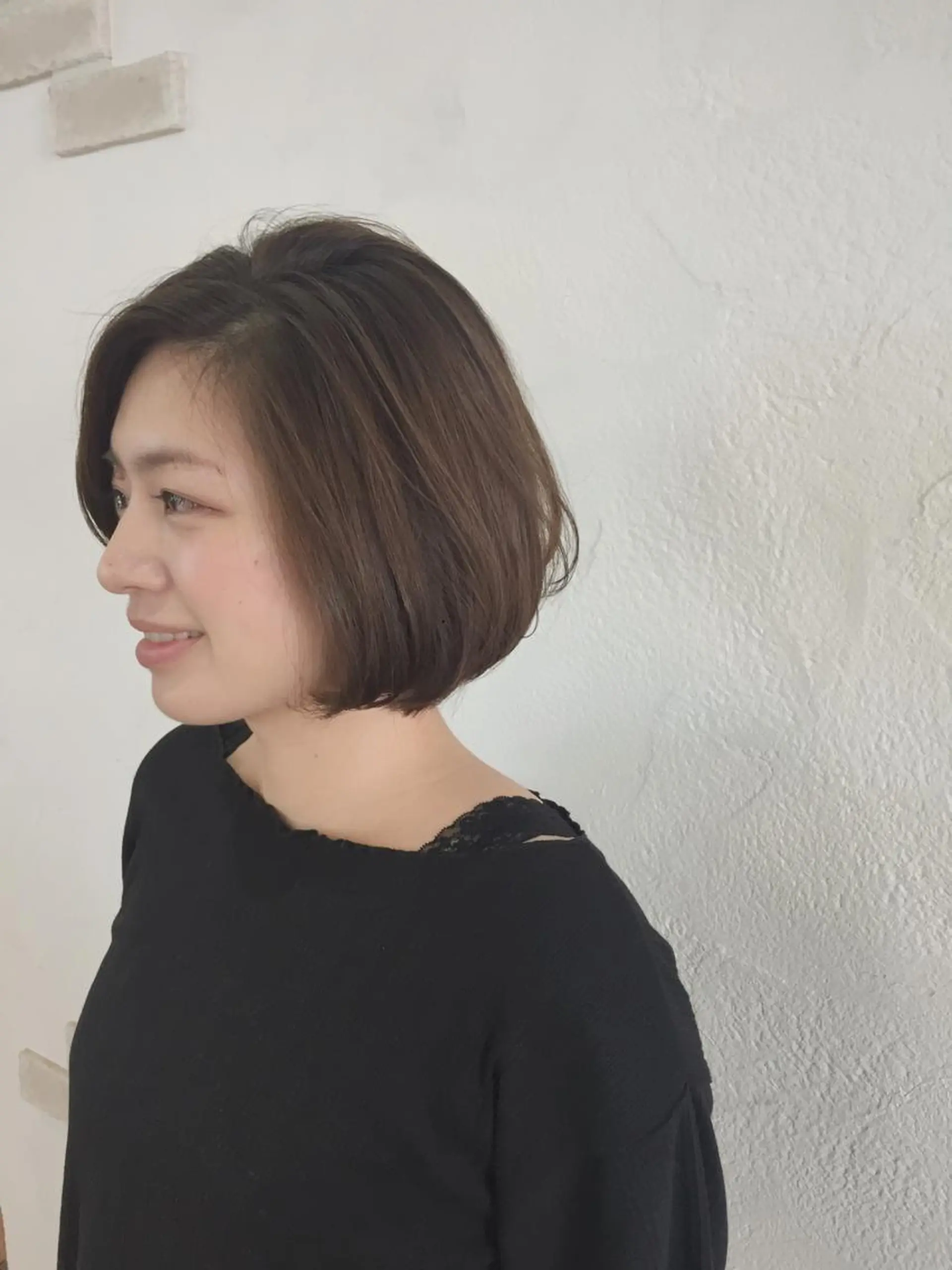 ショート カラー ボブ ハットリ /北習志野のヘアスタイル