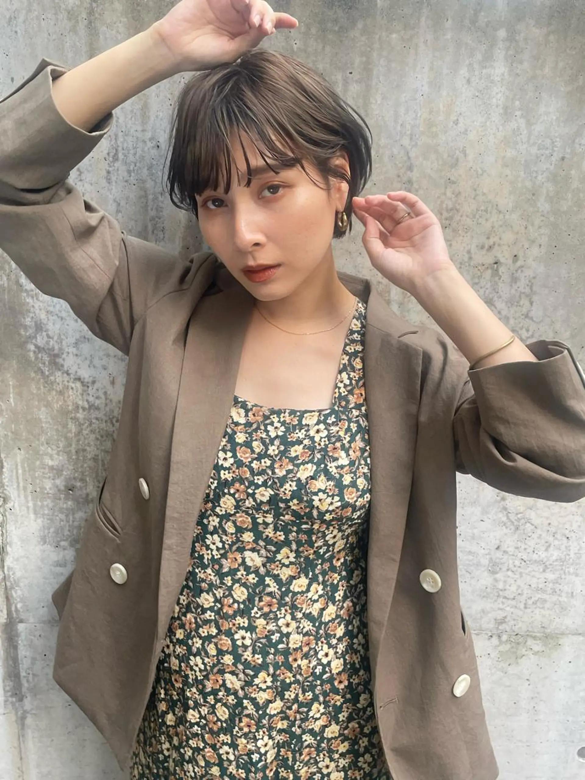 ショート カラー カット ヘアカラー トリートメント ショート/ボブ専門 宮脇美奈/南船場のヘアスタイル