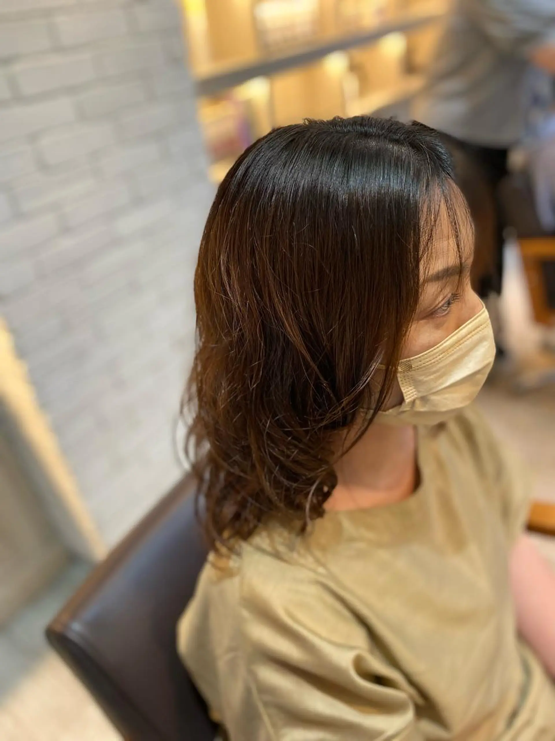 セミロング パーマ ヨシダ フミノリのヘアスタイル