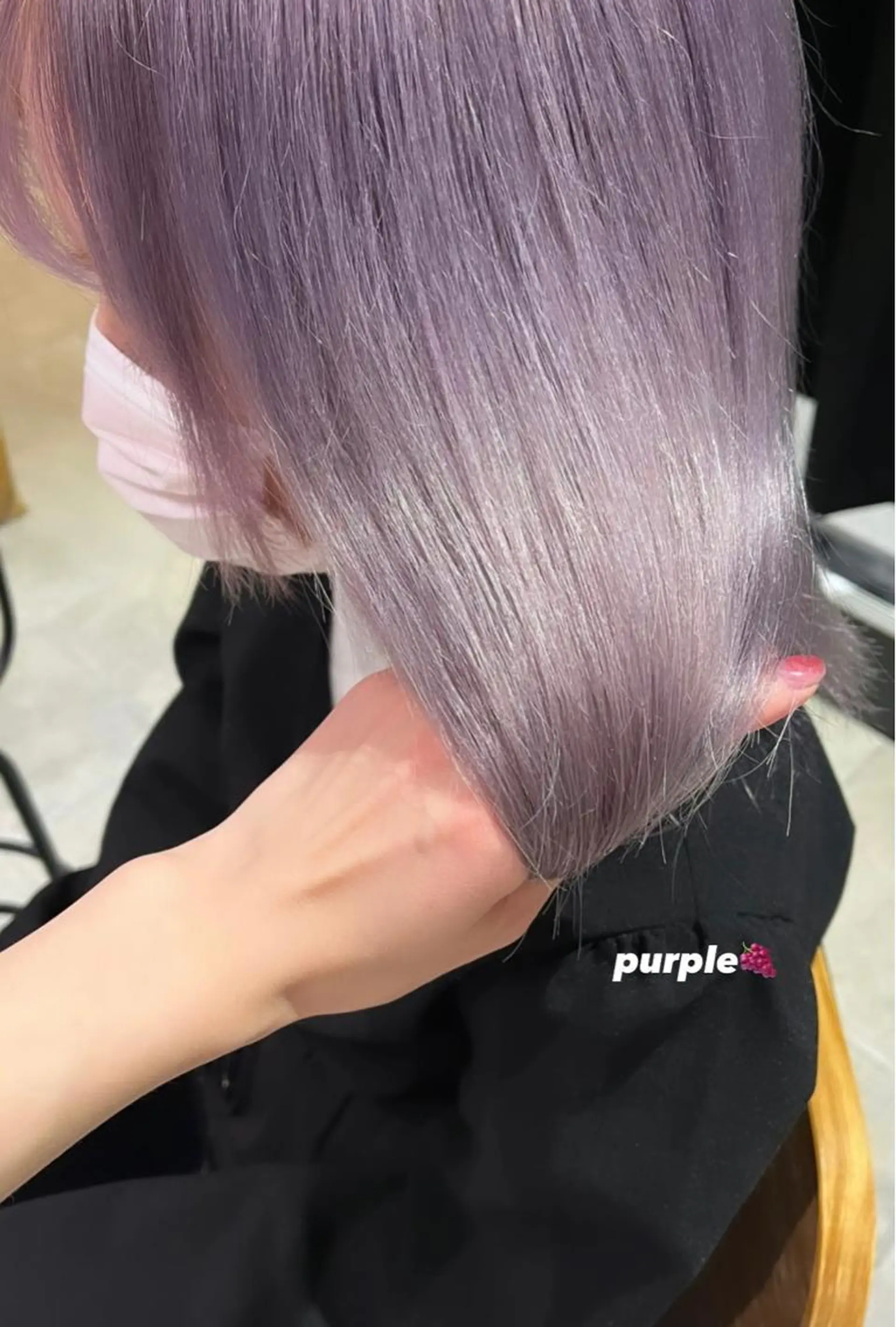 ミディアム カラー パーマ ヘアアレンジ メンズ キッズ ネイル マツエク・マツパ アイブロウ ヘアカラー トリートメント Eliss Horie所属・coco♡ 韓国hairのヘアスタイル
