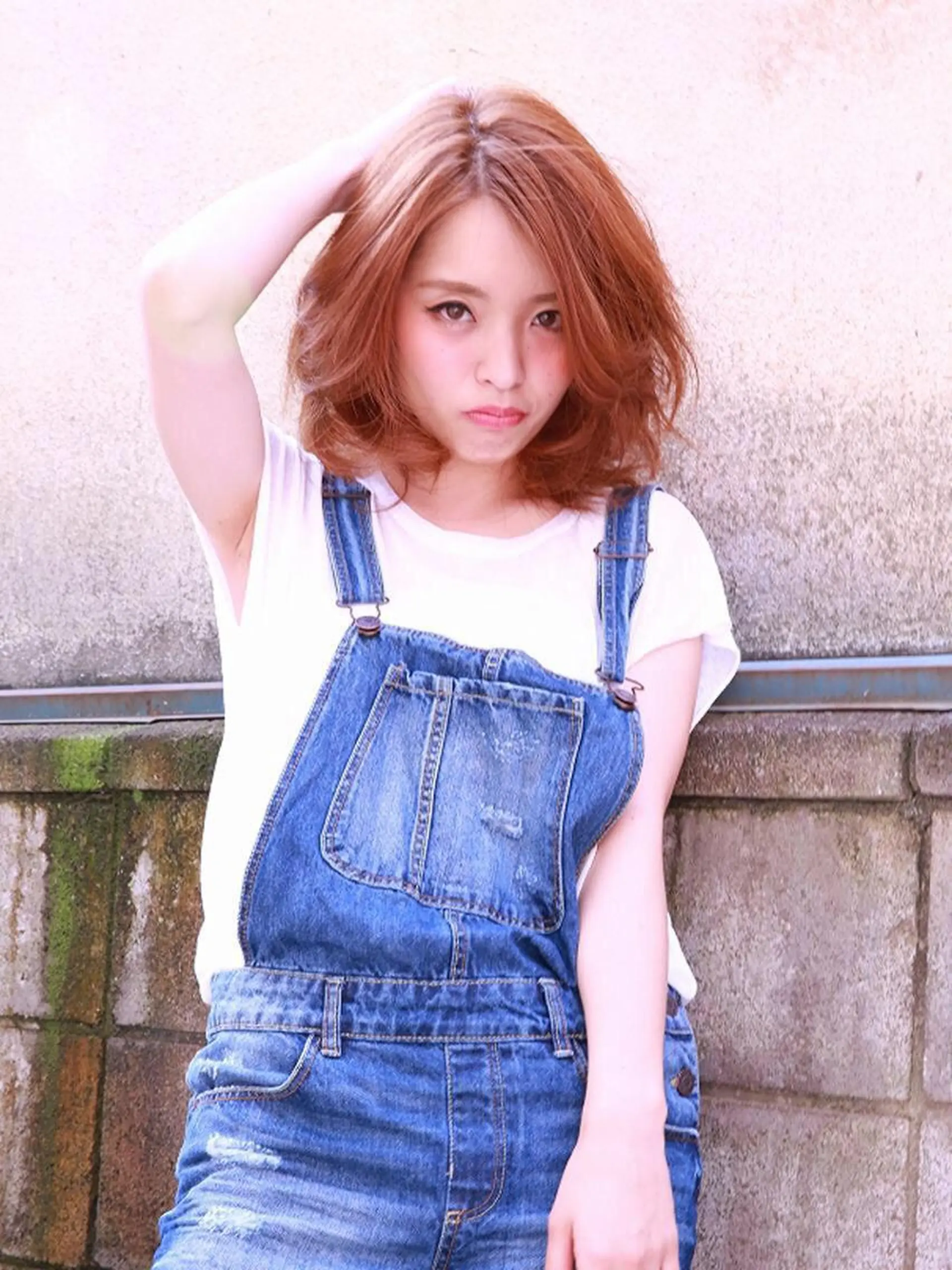 ミディアム カラー パーマ EARTH検見川浜 鈴木学のヘアスタイル