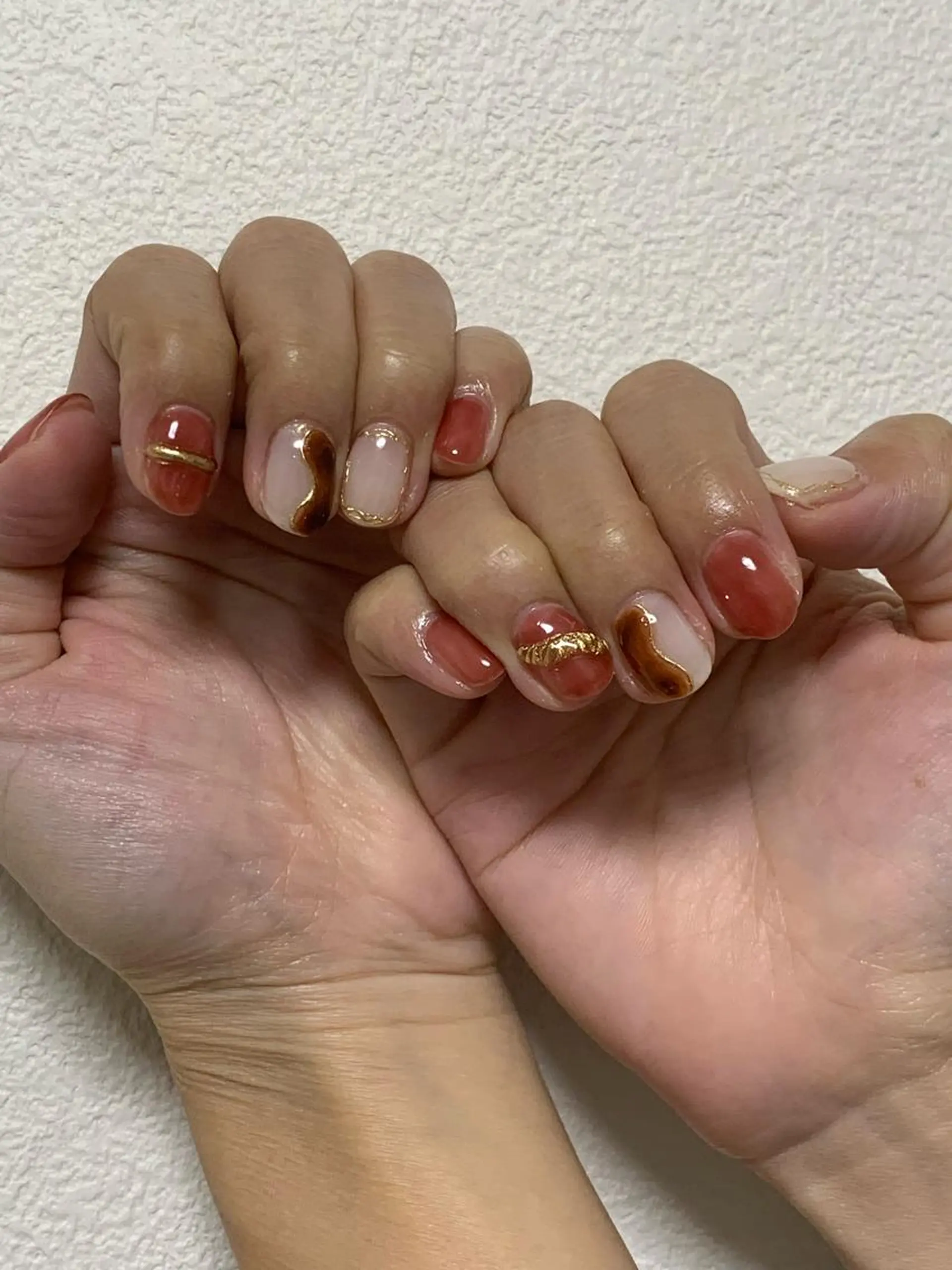 ネイル ハンドネイル καρδιά -ｶﾙﾃﾞｨｱ-のネイルデザイン