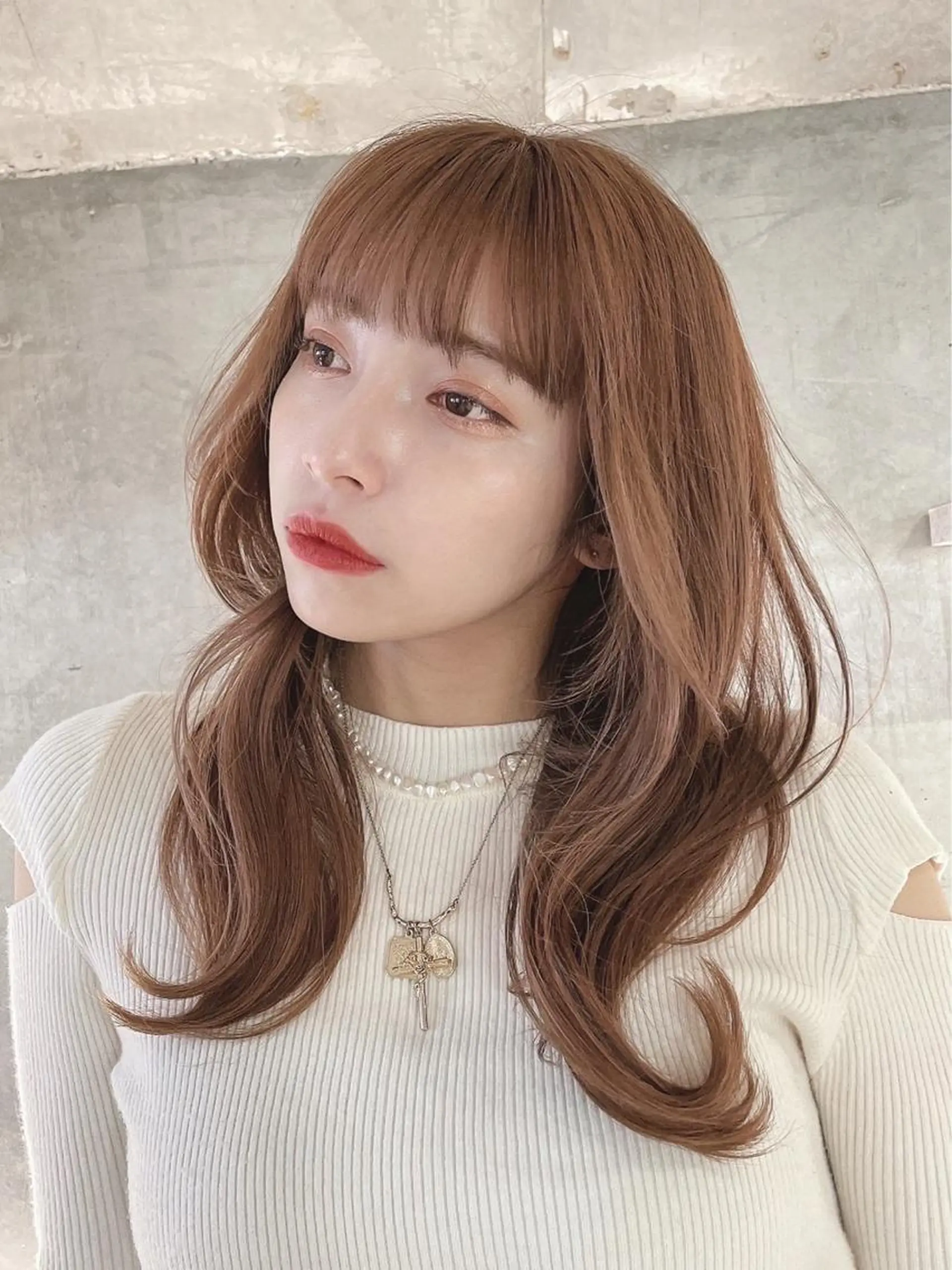 ロング 韓国風ヘア カット 佐藤 蓮のヘアスタイル