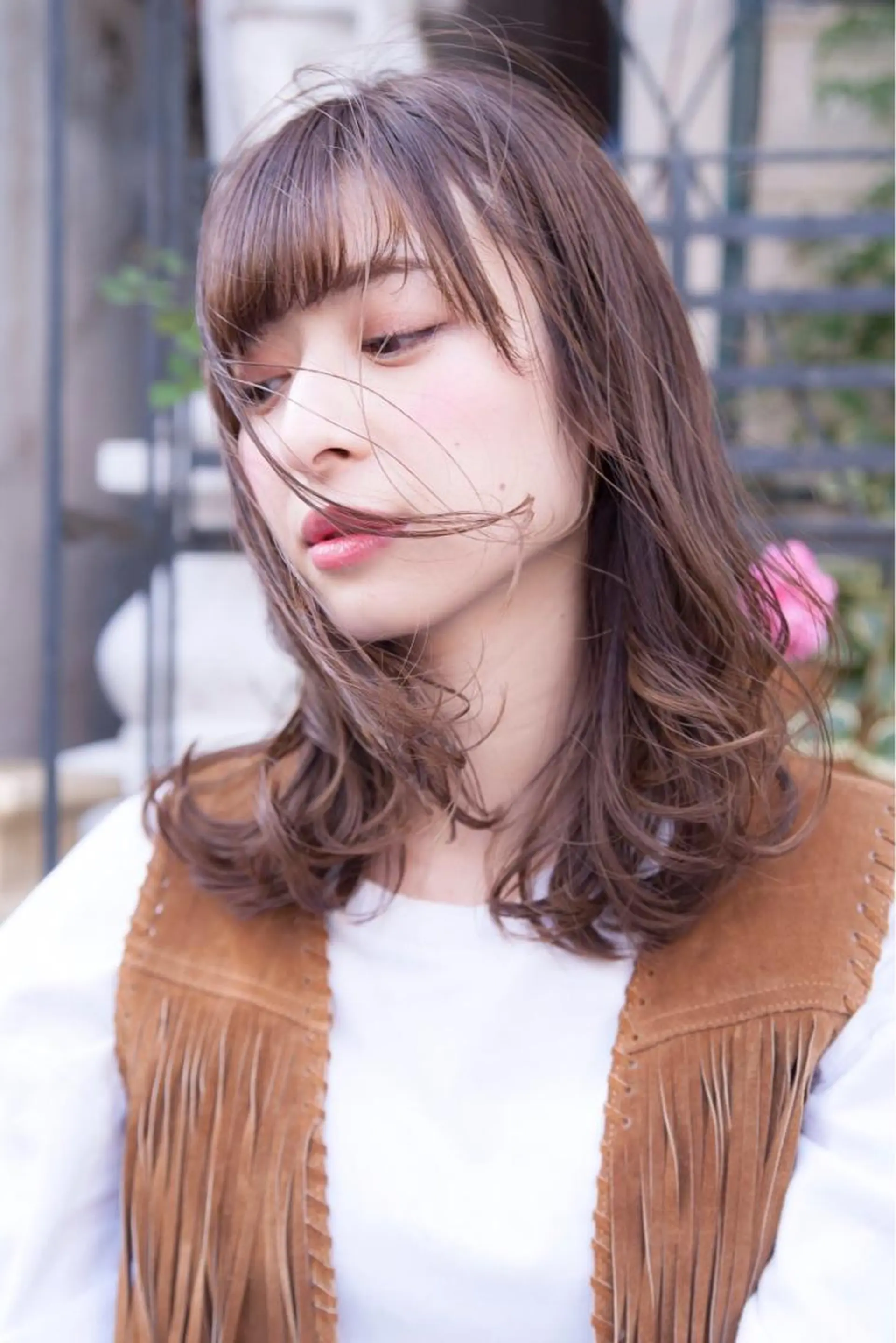 ミディアム カラー hao所属・西山 頌太のヘアスタイル