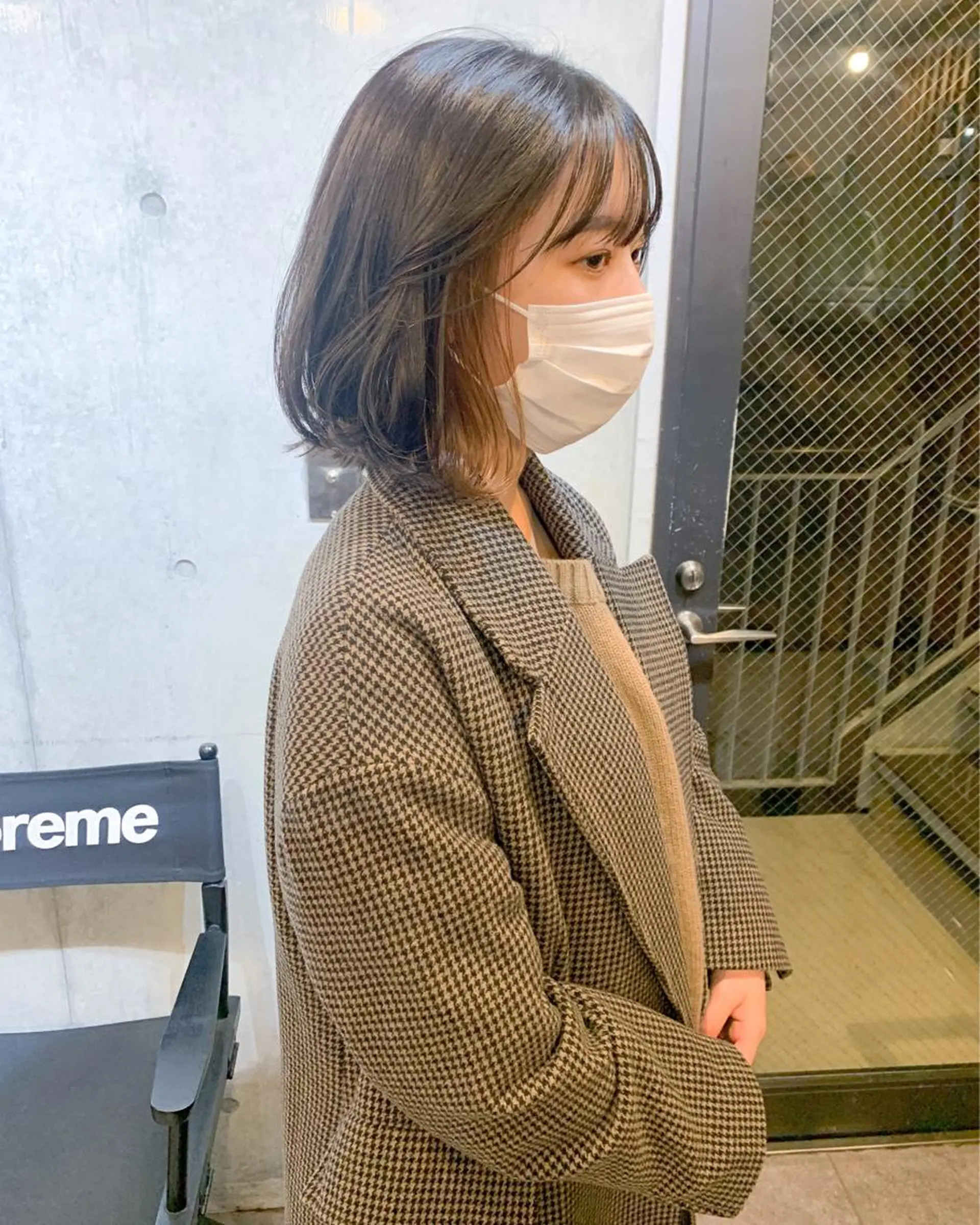 ショート カラー アッシュ アッシュグレー ベージュカラー インナーカラー 柔らかブラウン/顔周 りレイヤー♡ユウシのヘアスタイル