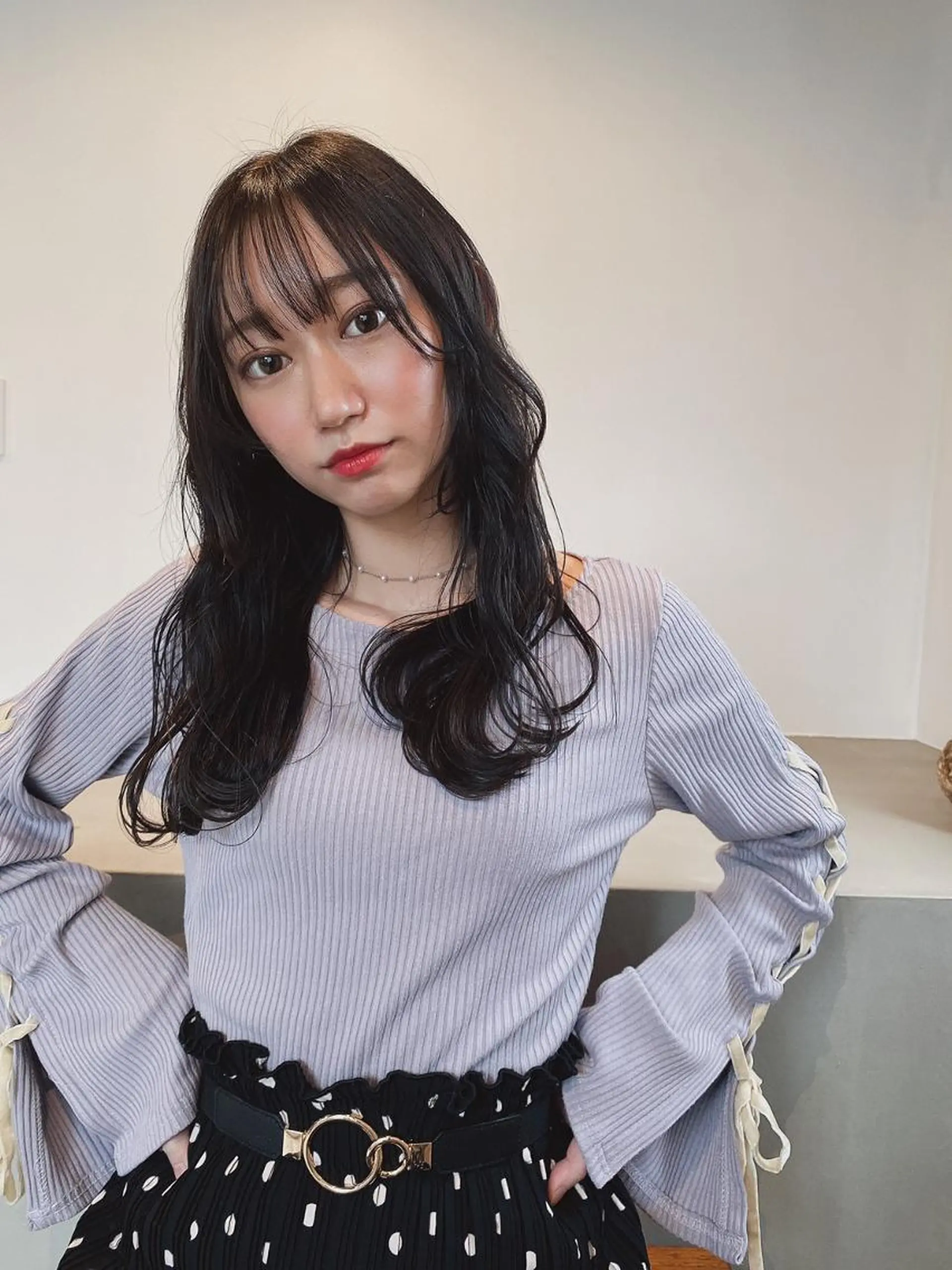 ミディアム カラー パーマ ショートボブ ミディアムパーマ アディクシーカラー ブリーチ ケアブリーチ カット ヘアカラー CEINE OURのヘアスタイル