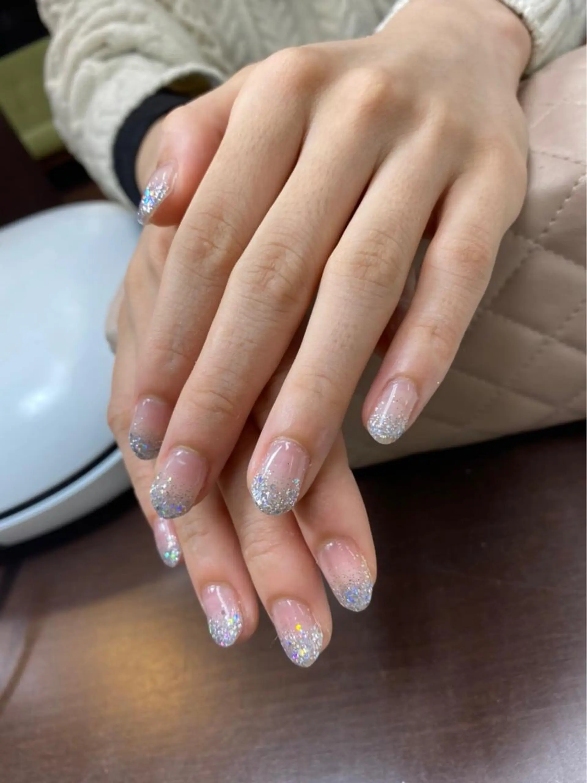 ネイル グラデーション ラメ(グリッター) ラメグラデーション ハンドネイル FASTNAIL PLUS 新宿店のネイルデザイン