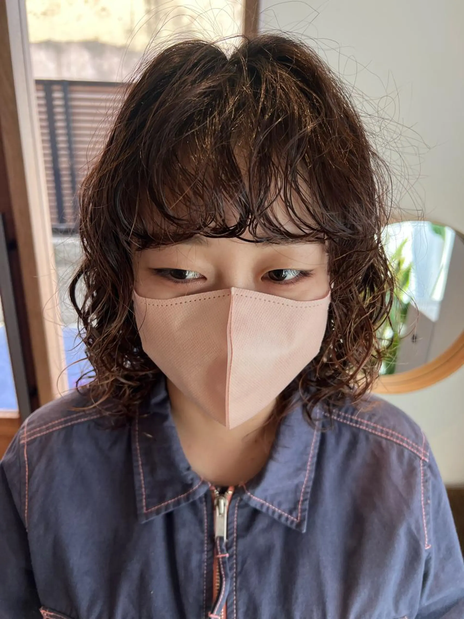 ミディアム パーマ ミディアムパーマ /癖毛パーマのヘアスタイル