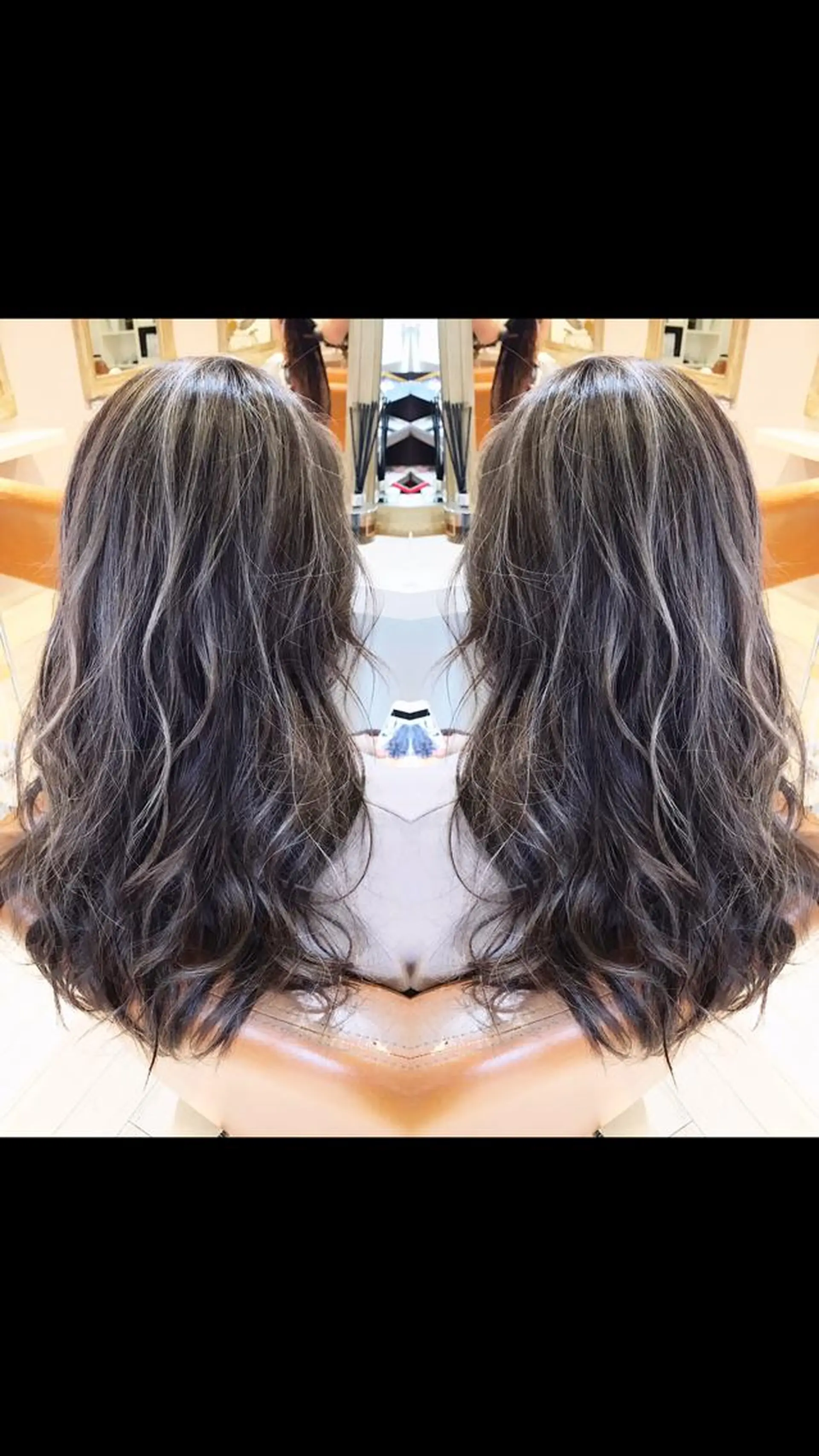 ロング カラー rollen所属・美魔女 美容師NAOのヘアスタイル