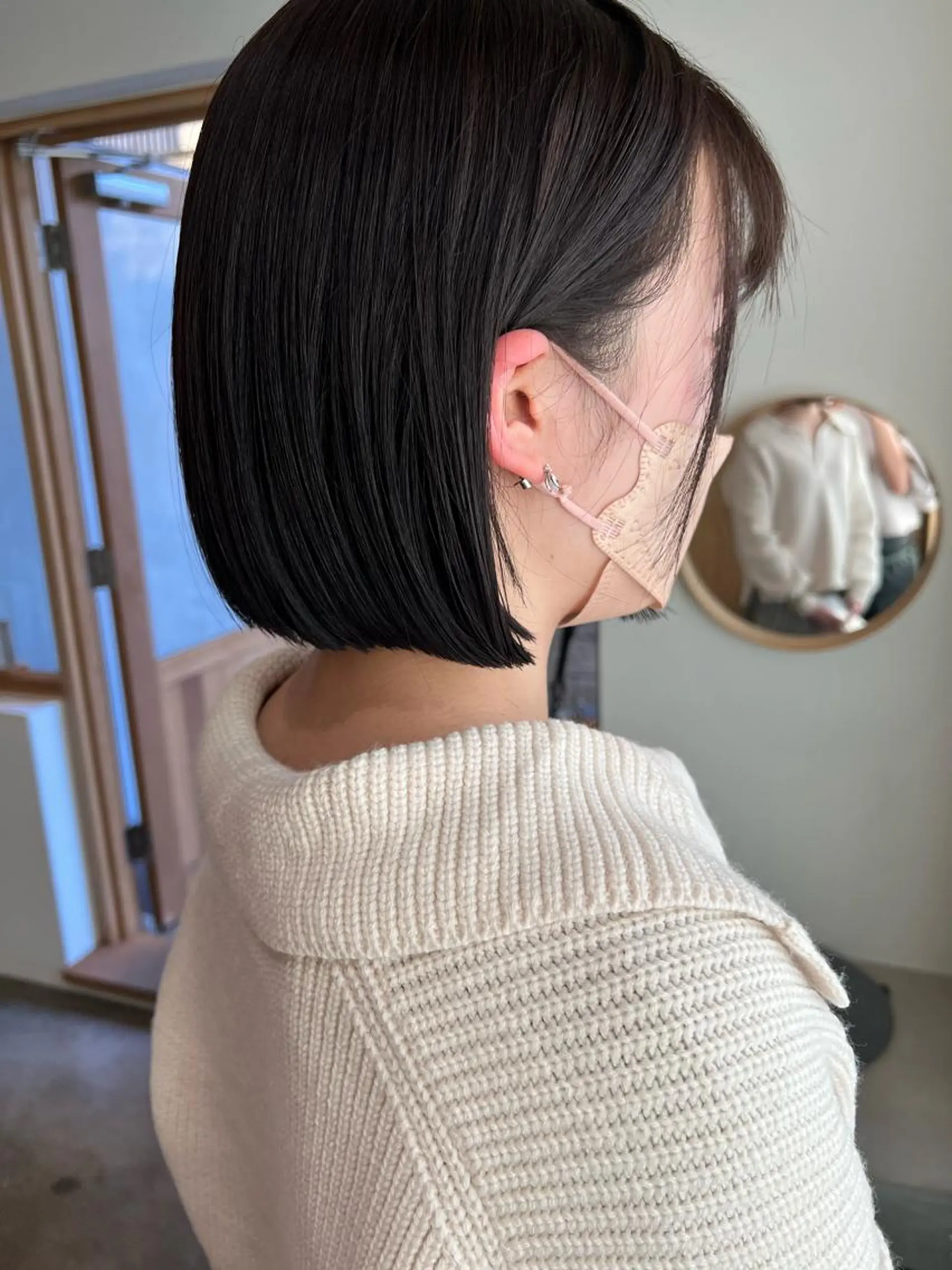 ショート カラー ミディアムパーマ /癖毛パーマのヘアスタイル