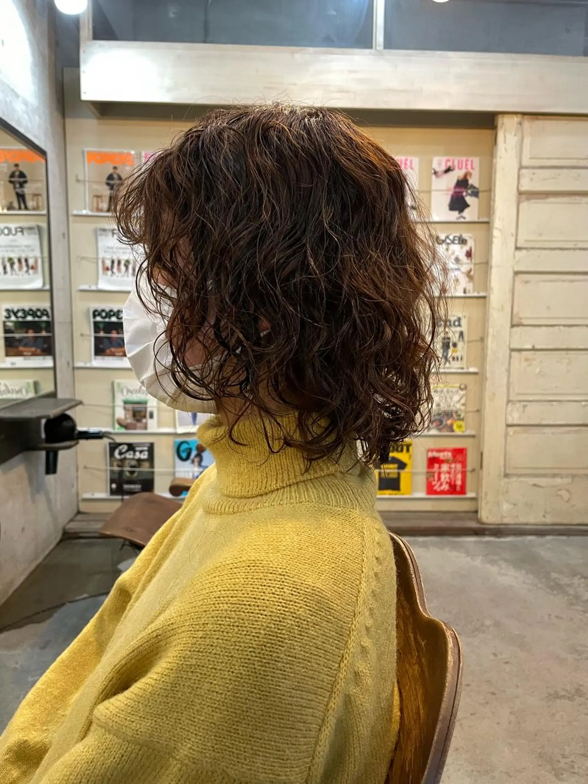 ミディアム カラー パーマ カット パーマ トリートメント 南堀江🌿パーマ Tetsu【テツ】のヘアスタイル