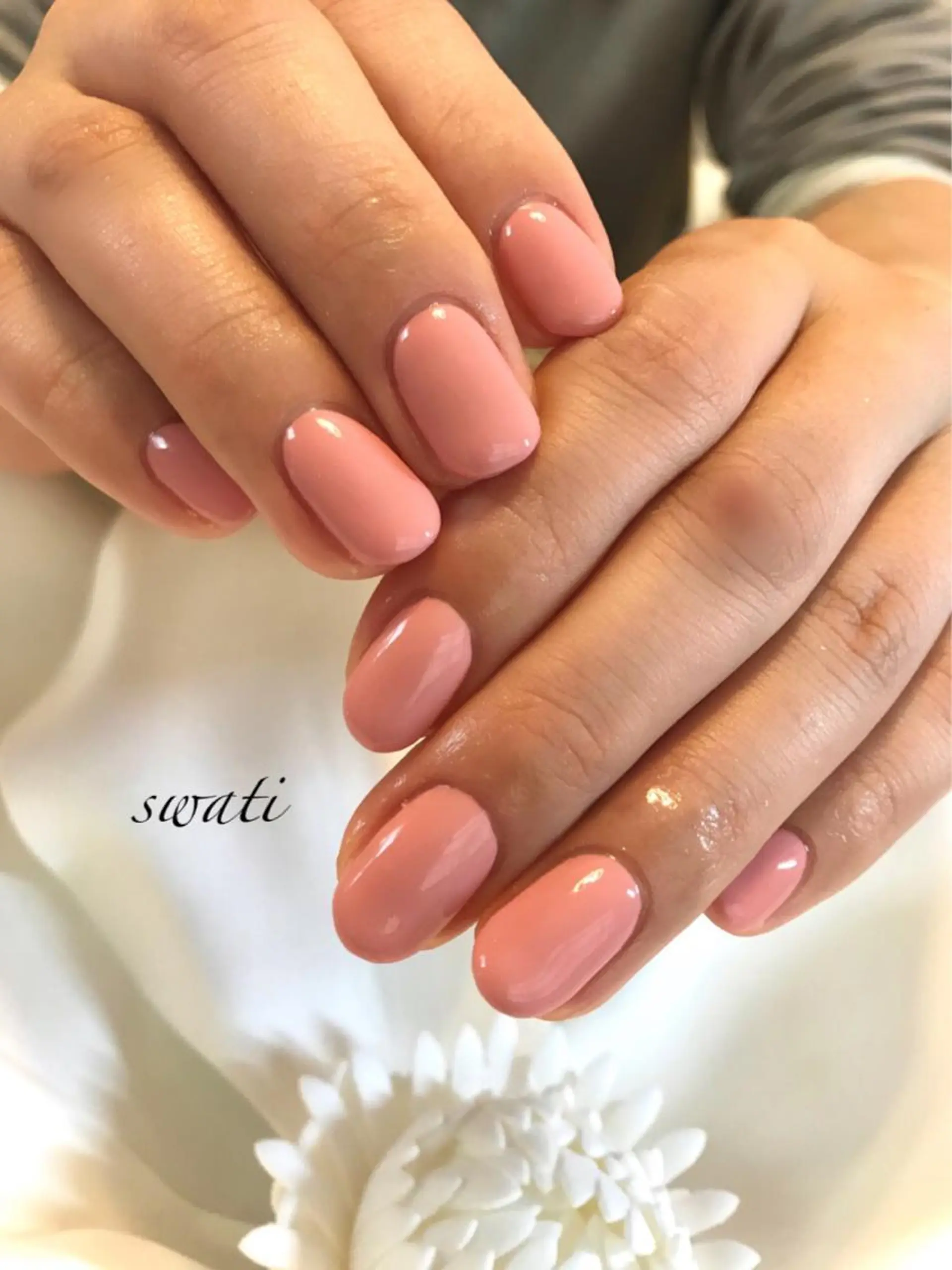 ネイル アートネイル オフィスネイル ワンカラーネイル ピンク シンプルネイル yuko (ネイリスト)のネイルデザイン