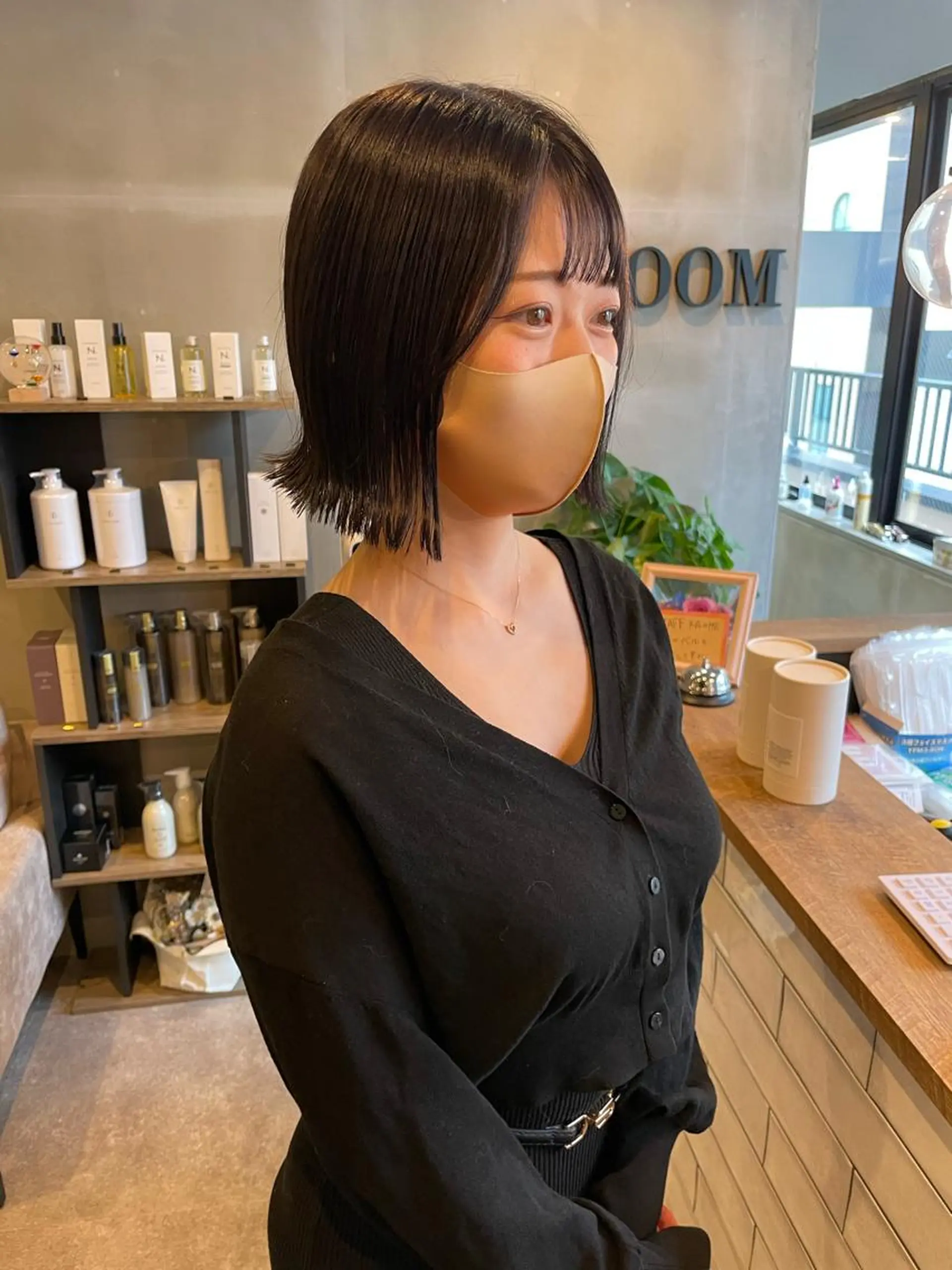 ショート カラー 切りっぱなしボブ ボブ S.BROOM なんばTAKUYAのヘアスタイル