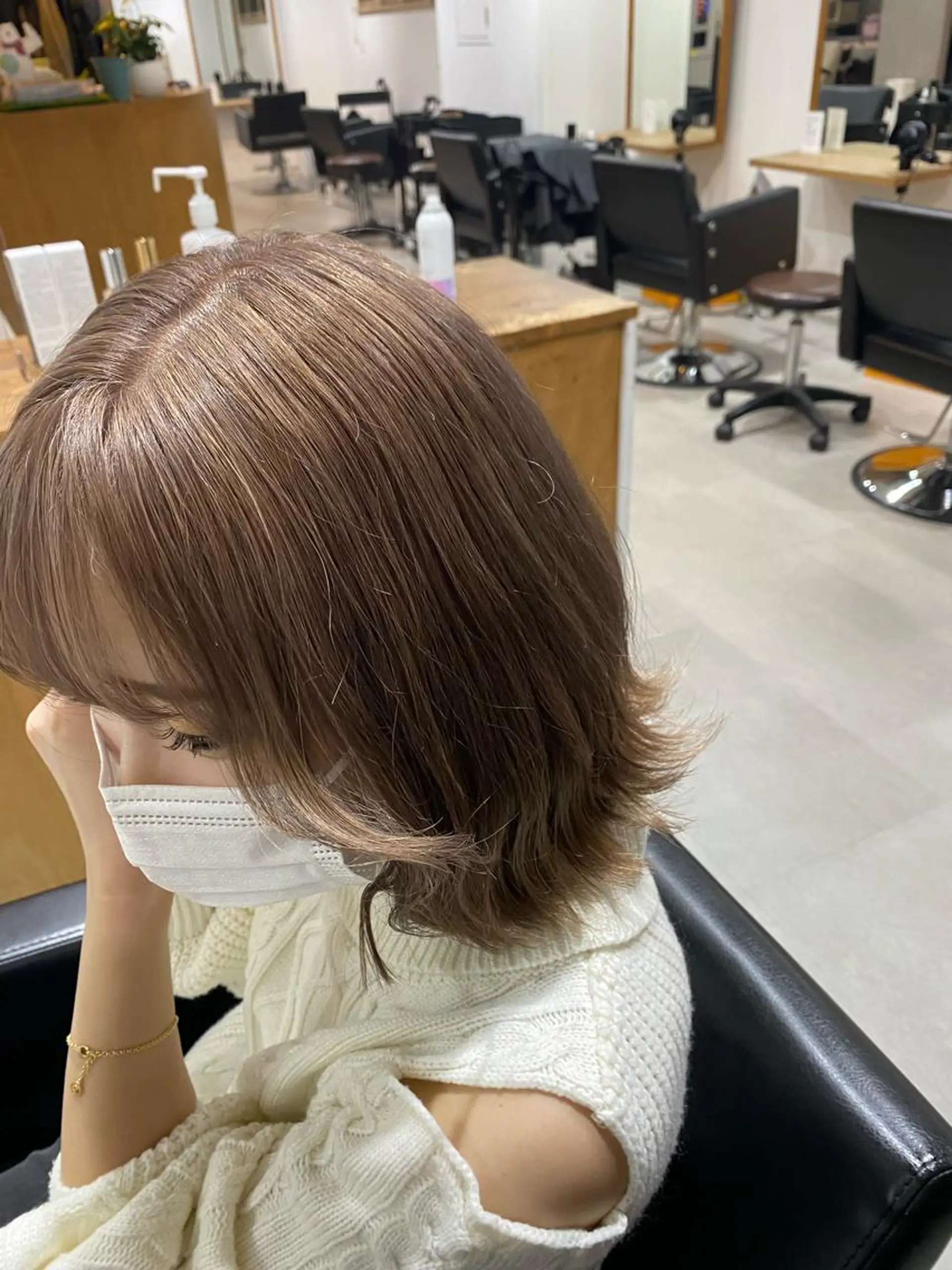 ショート カラー 銀座⚜️【脱白髪染め 美髪矯正】トグチのヘアスタイル