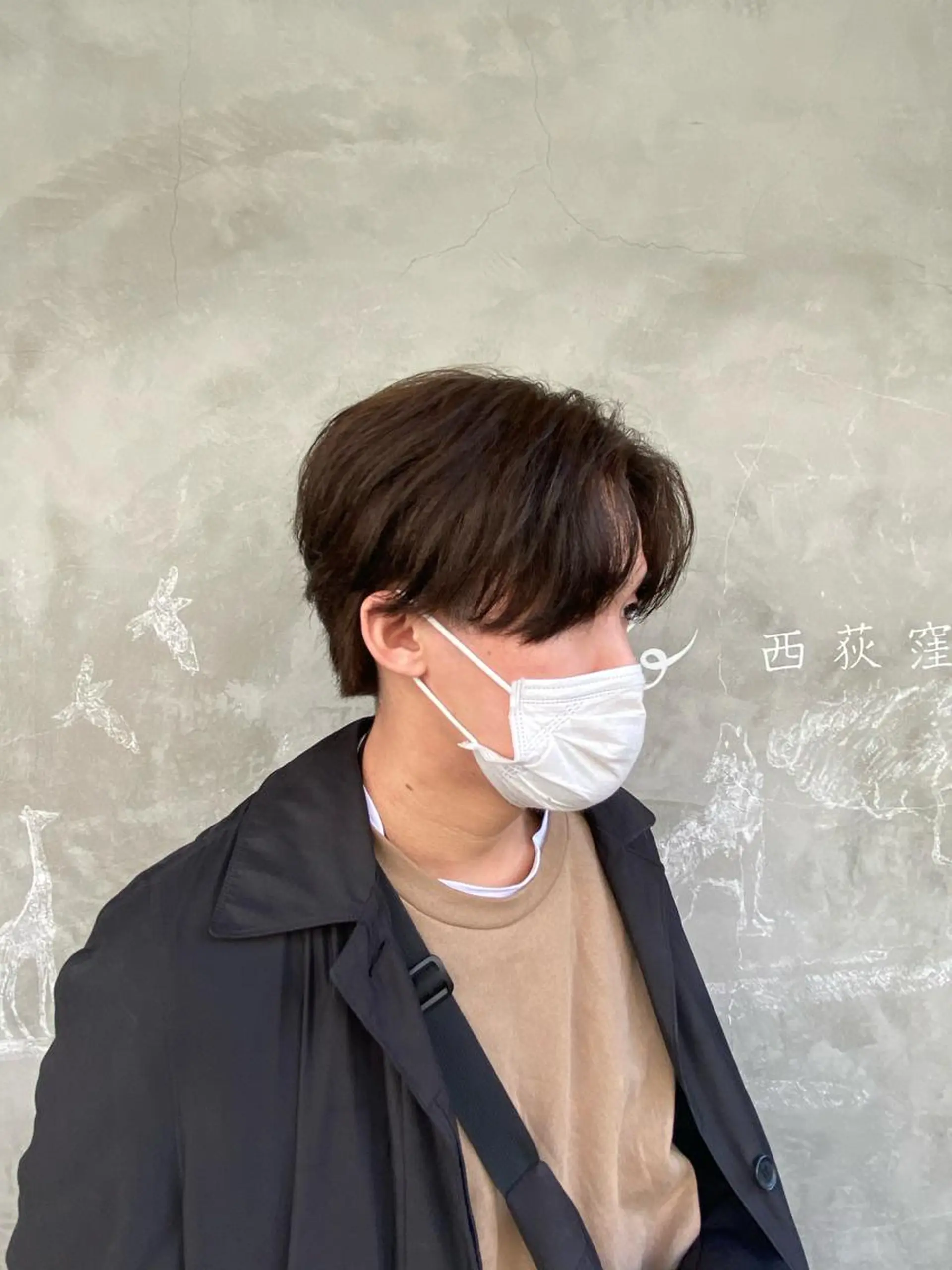 ショート カラー メンズ メンズブリーチ アッシュ ブリーチ ブリーチなしカラー sola方南町所属・原一真/ 外国人ショートヘアのヘアスタイル