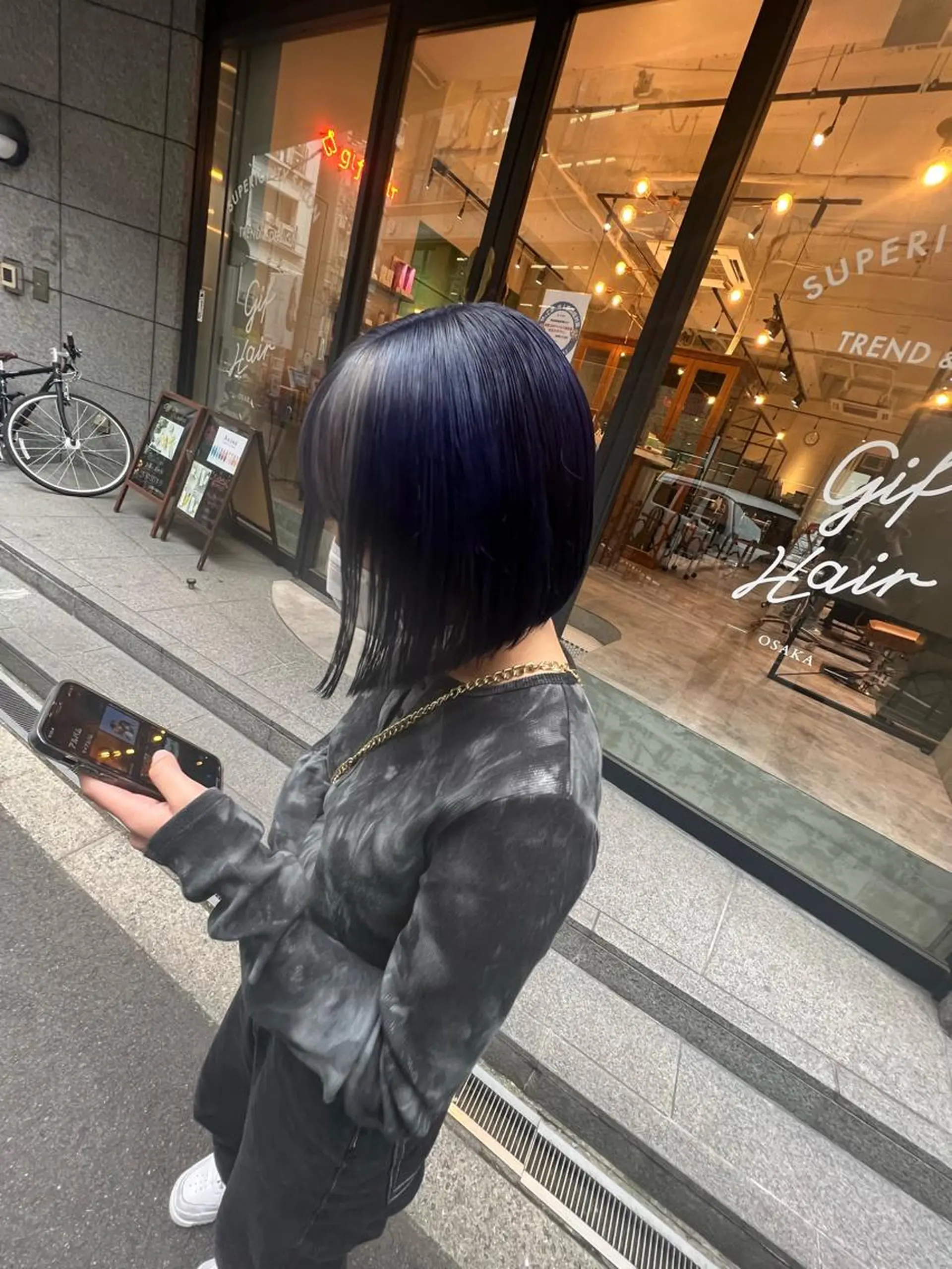 ショート カラー ミストバング  フェイスフレーミング 髪質改善ストレート Kantaのヘアスタイル