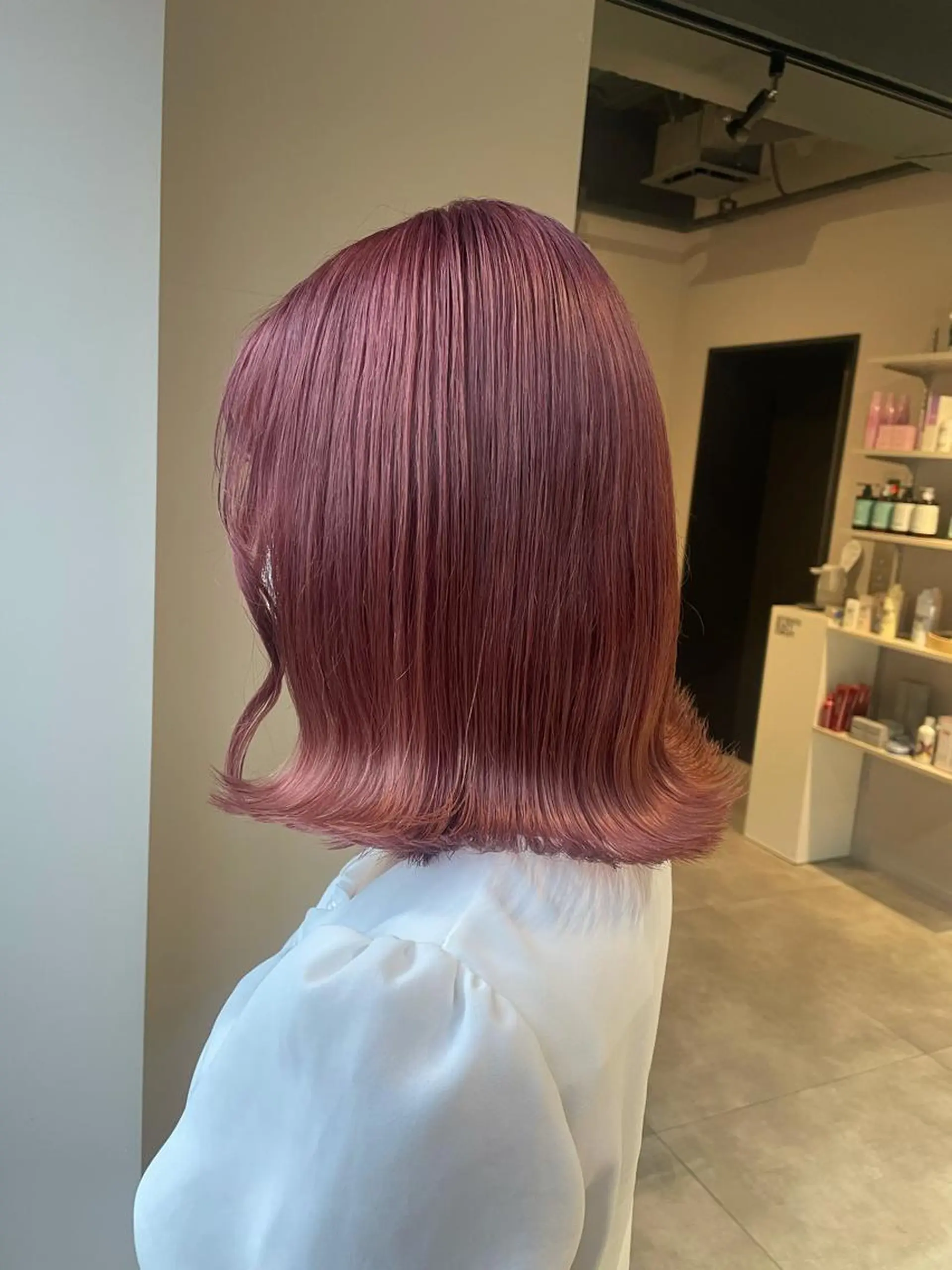 ショート カラー ピンクカラー ヘアカラー トリートメント ブリーチ👩‍🦳/ ‪✂︎MANAMIのヘアスタイル