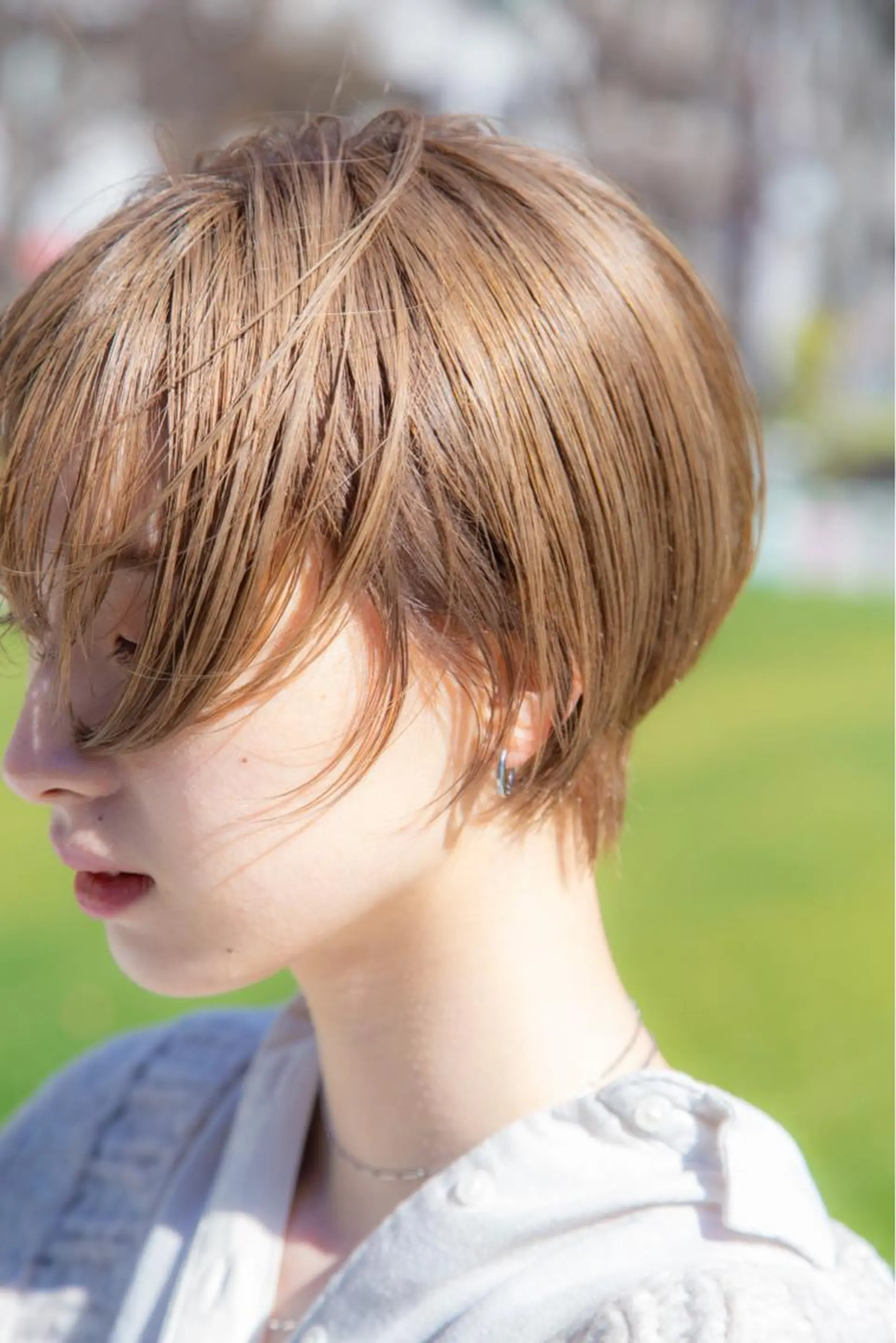 ショート カラー ベージュカラー ハイトーンカラー ミルクティーベージュ 髪質改善 ショートヘア chill所属・topstylist fukudaのその他イメージ