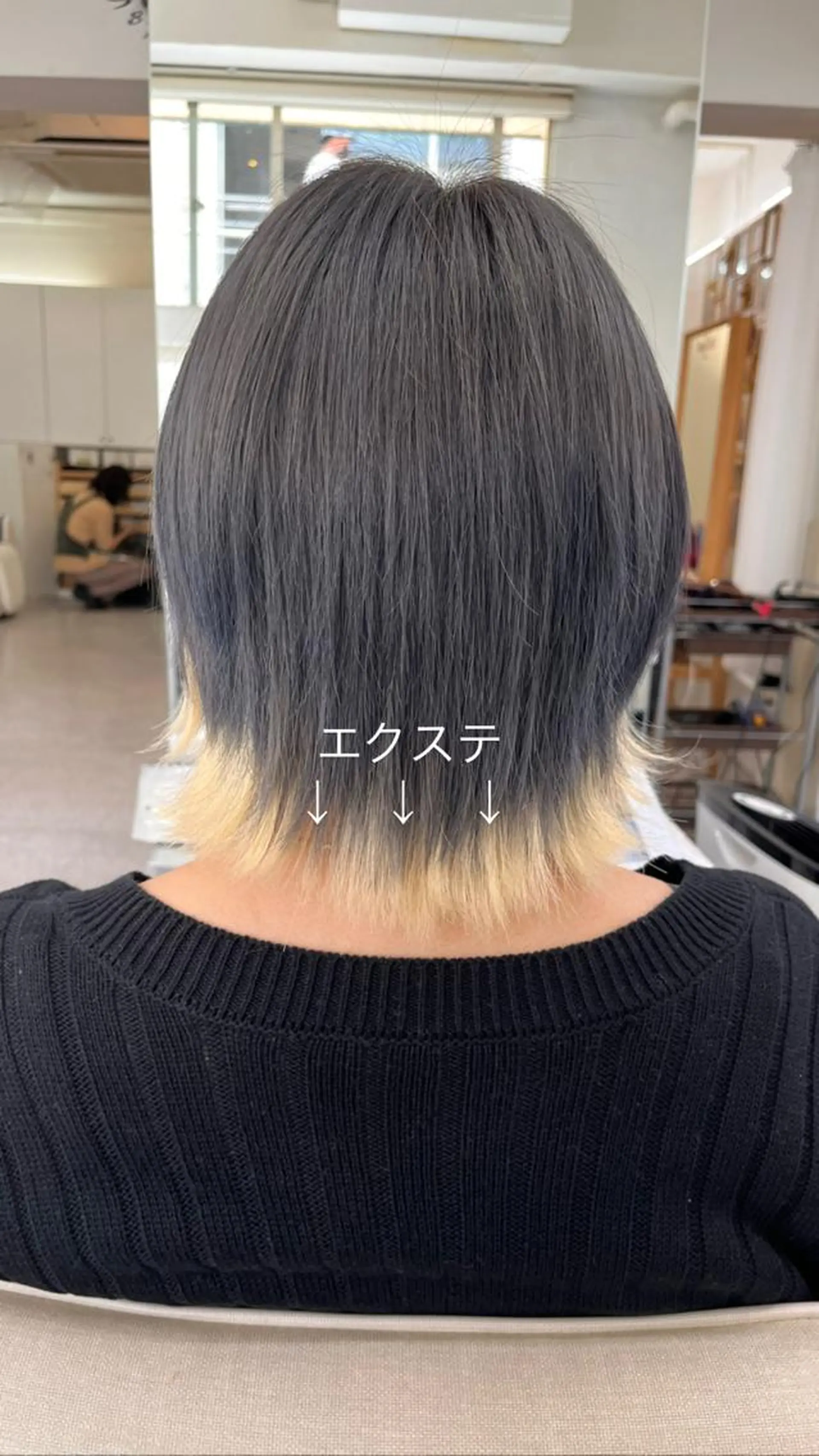 ショート カラー カット エクステ エクステ ハイトーン 💭黒崎ハルカのヘアスタイル