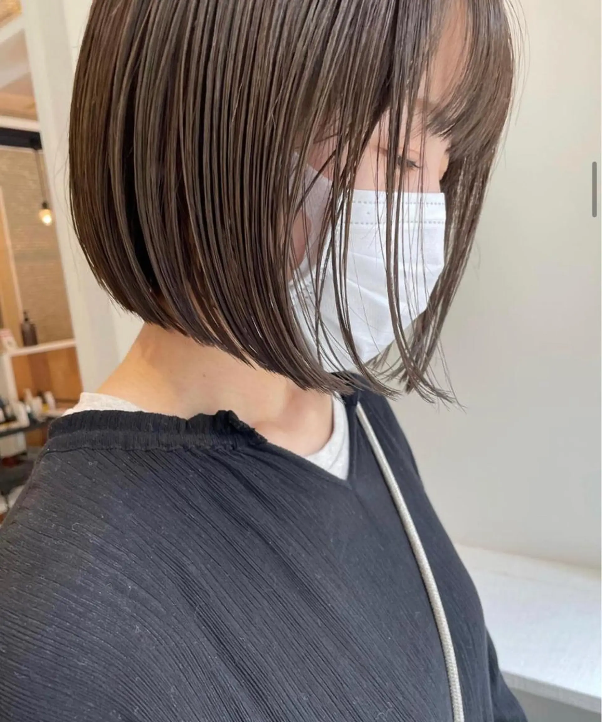 ショート カラー ベージュカラー オリーブベージュ カット ヘアカラー トリートメント 髪質改善ストレート✨ パーマヘア✨YUKIのヘアスタイル