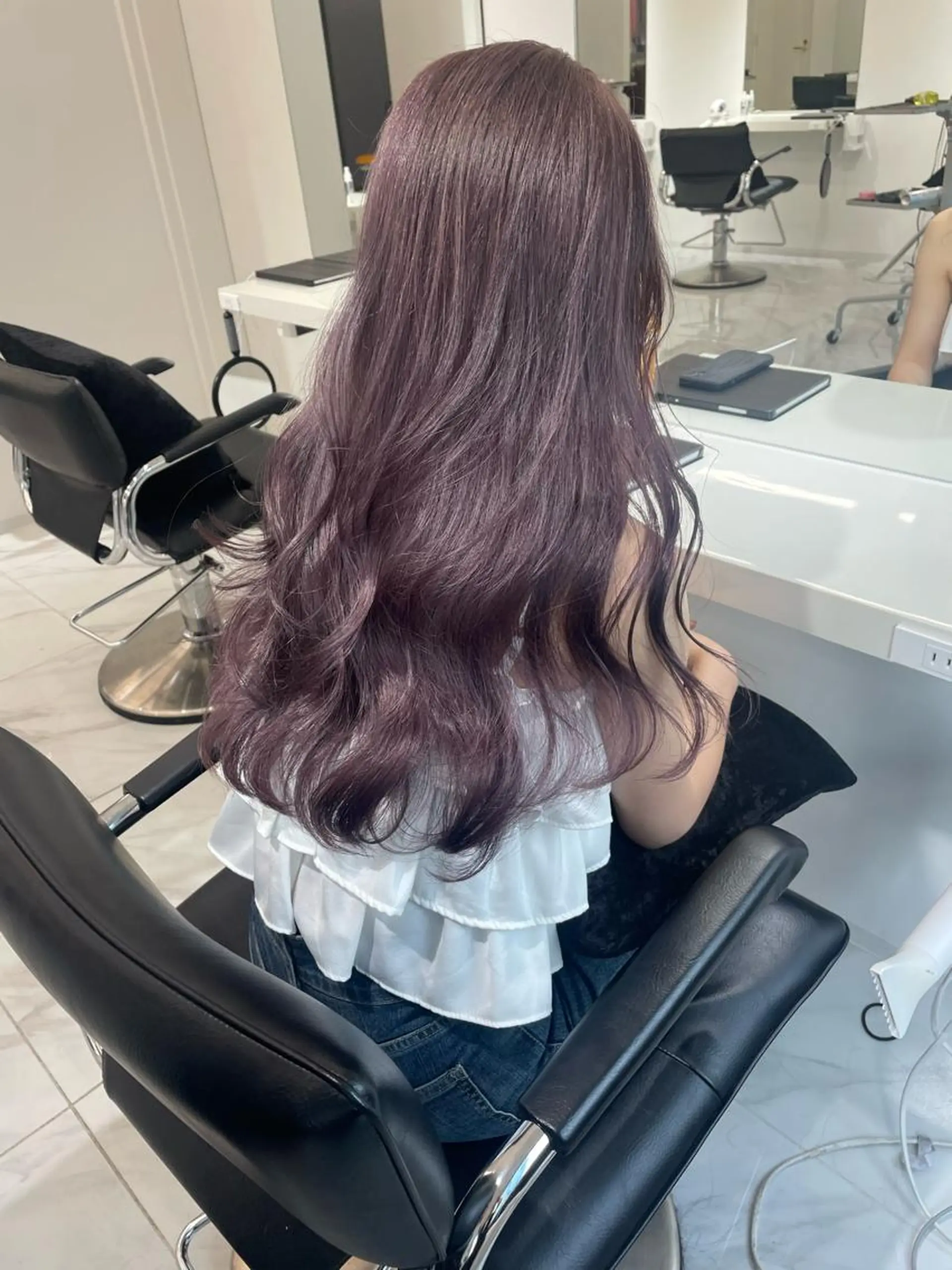 ロング カラー ハイトーンカラー ヘアカラー 大人韓国ヘア 渋谷/Satsukiのヘアスタイル