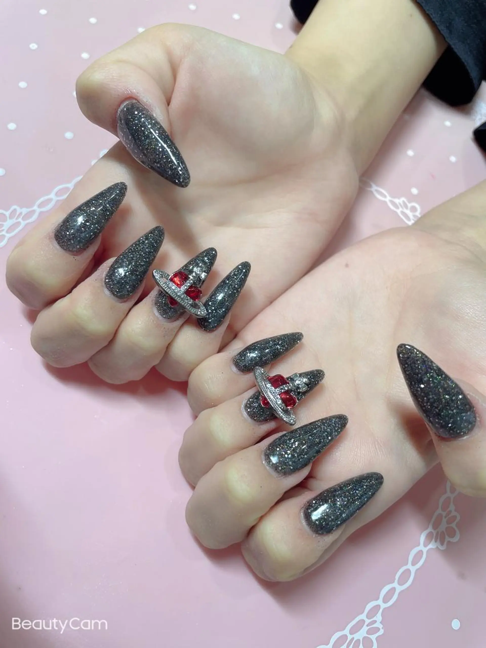 セミロング ネイル 《LB》ラブリエ Nail&eyeのマツエク・マツパデザイン